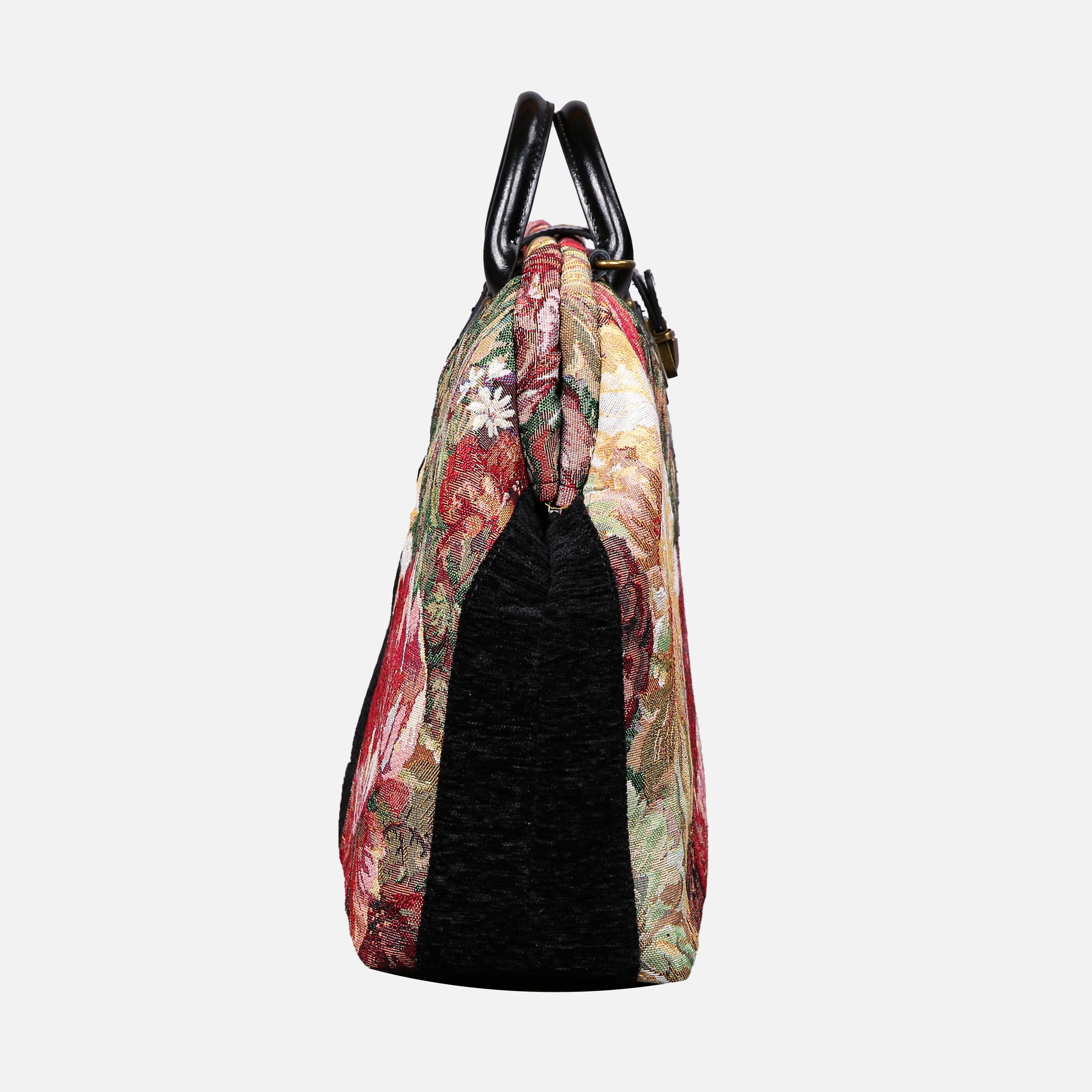 Rose Bush Laptop Work Bag carpet bag MCW Handmade