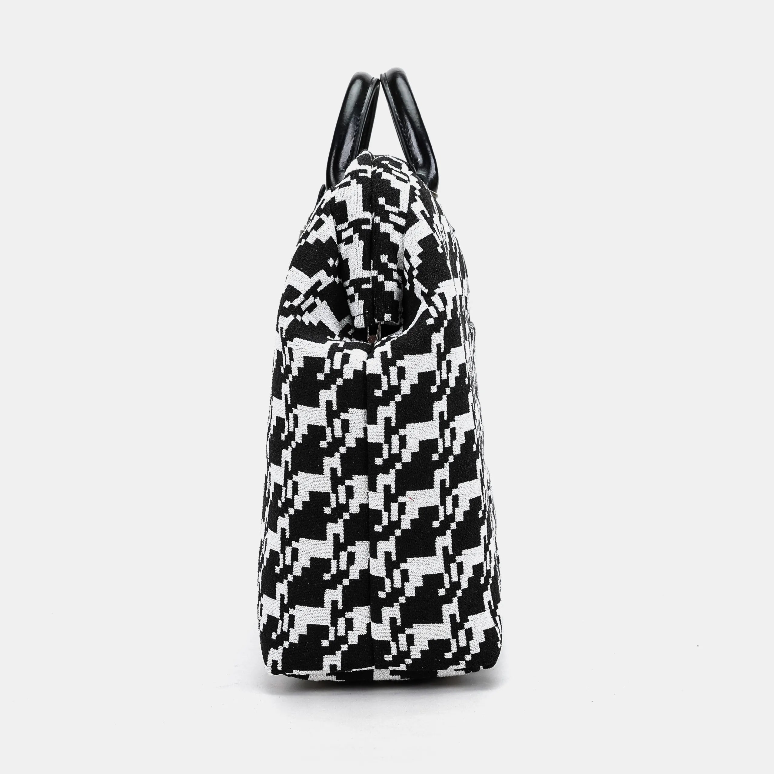 Houndstooth Laptop Work Bag side
