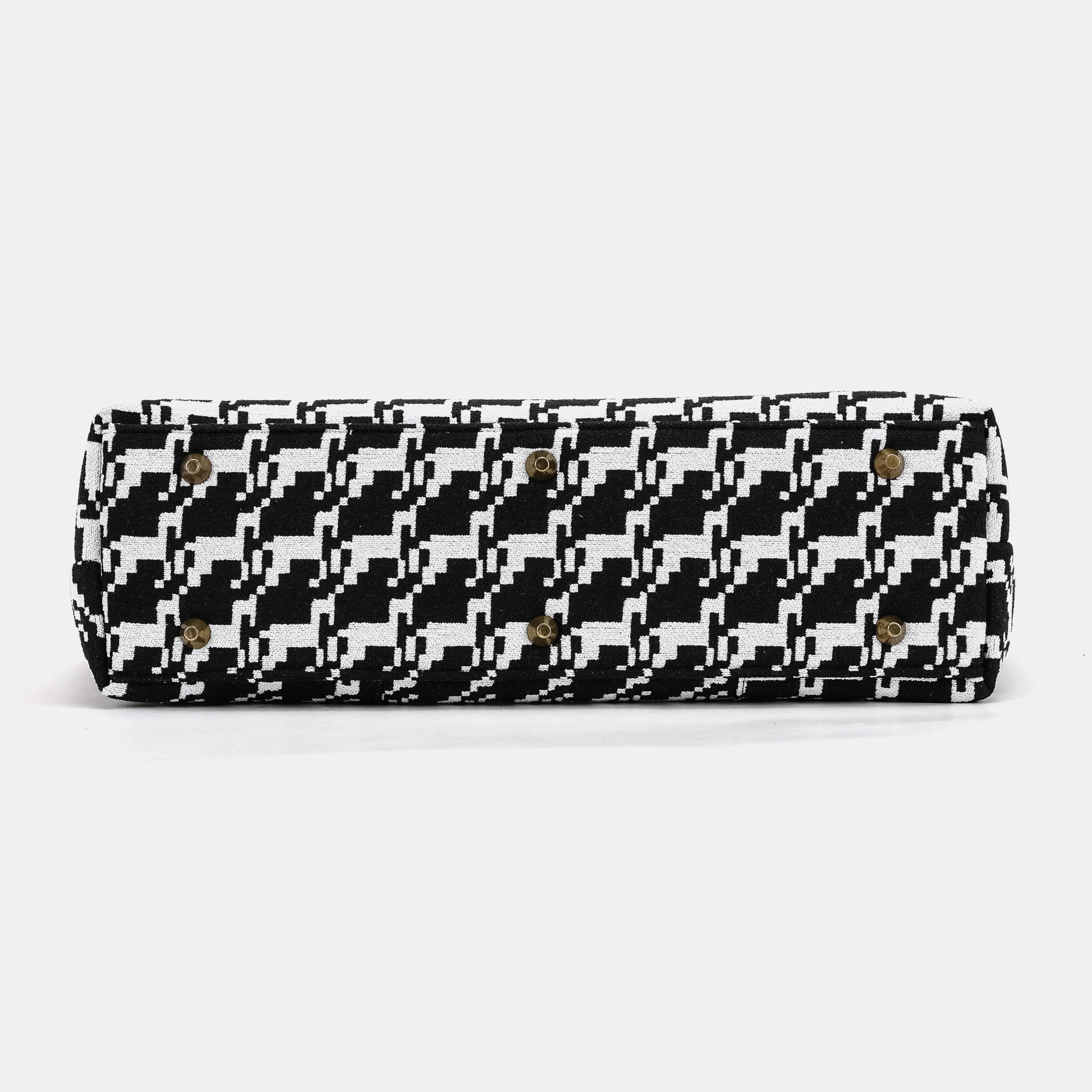 Houndstooth Laptop Work Bag bottom
