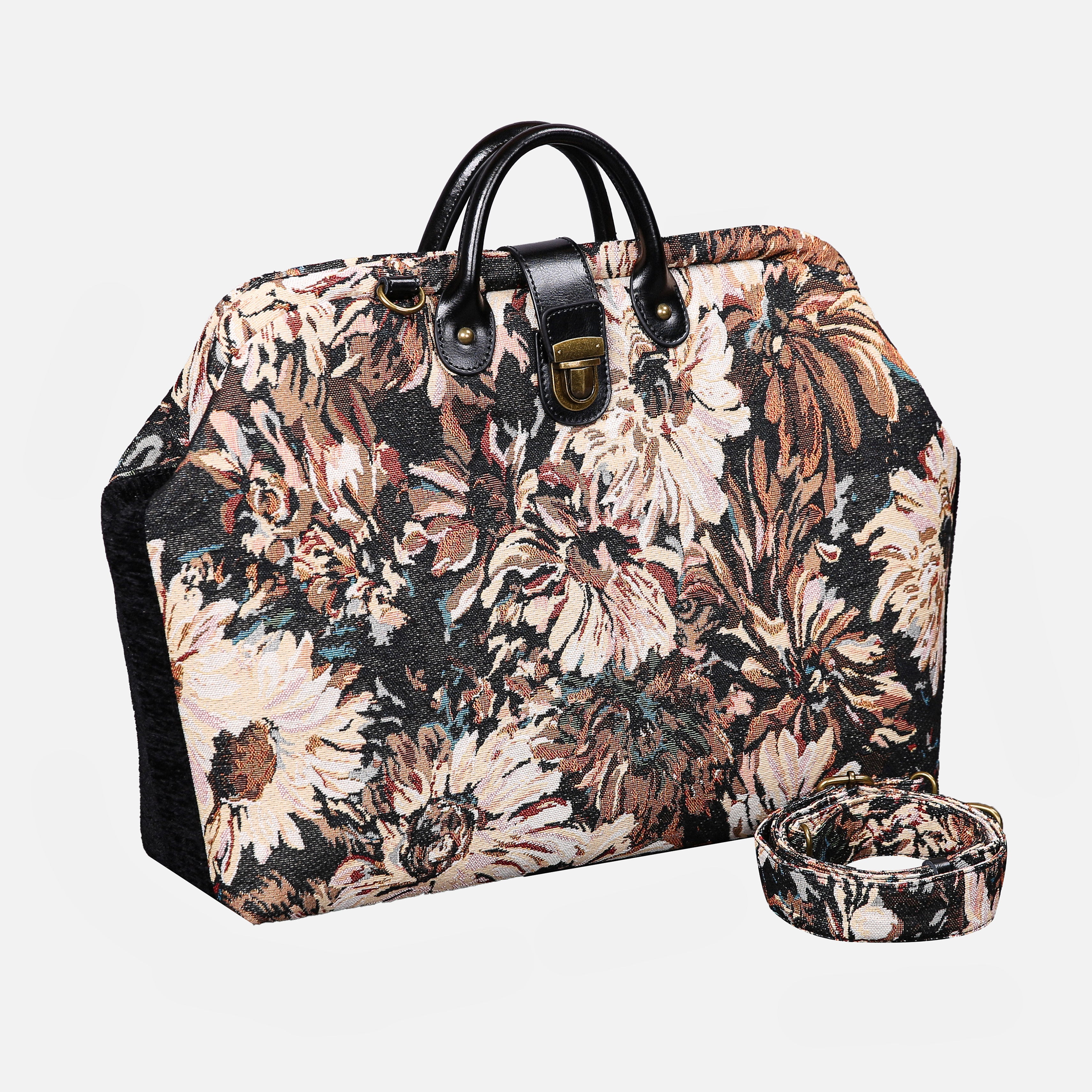 Daisy Black carpet bag MCW Handmade-1