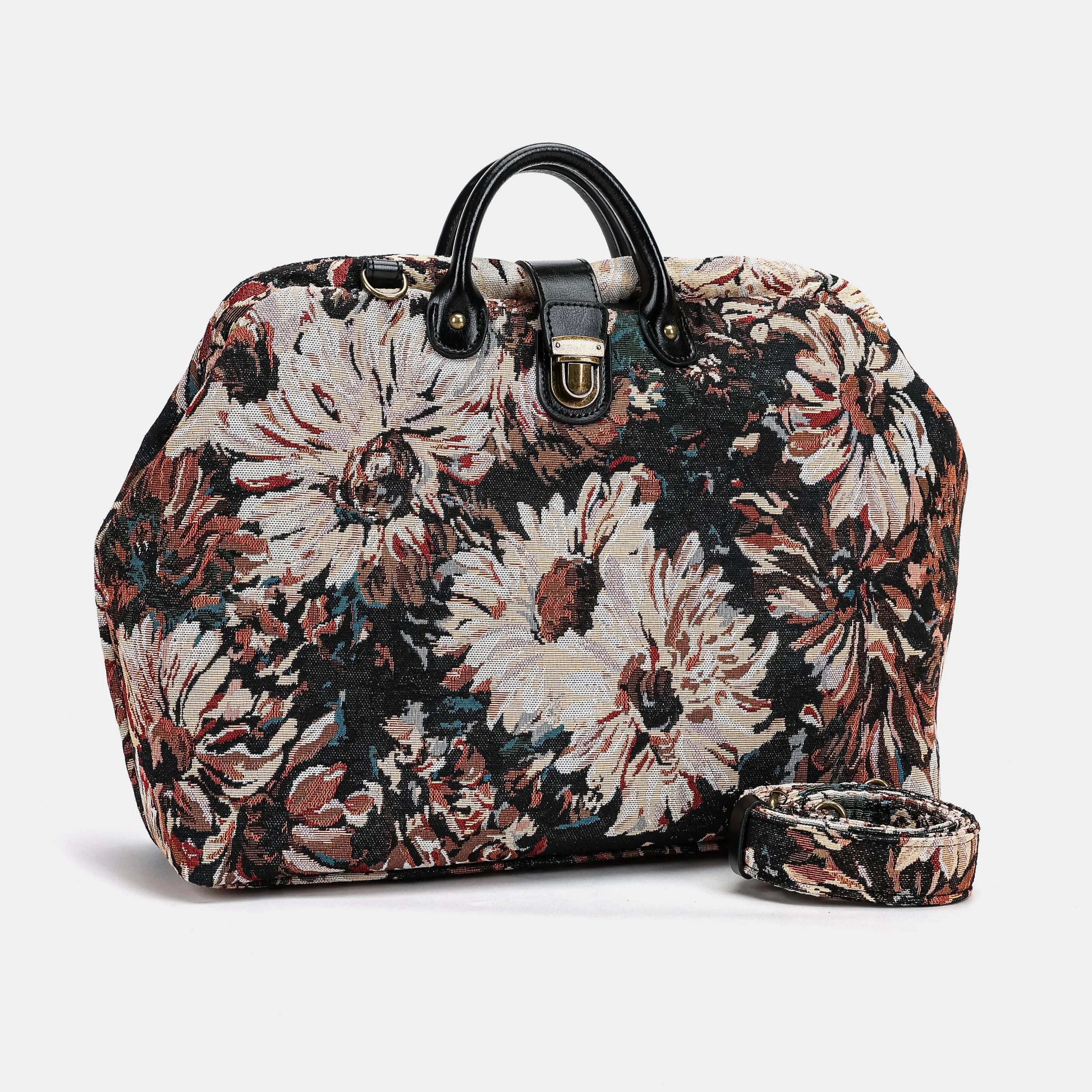 Daisy Black Laptop Work Bag with a shoulder strap