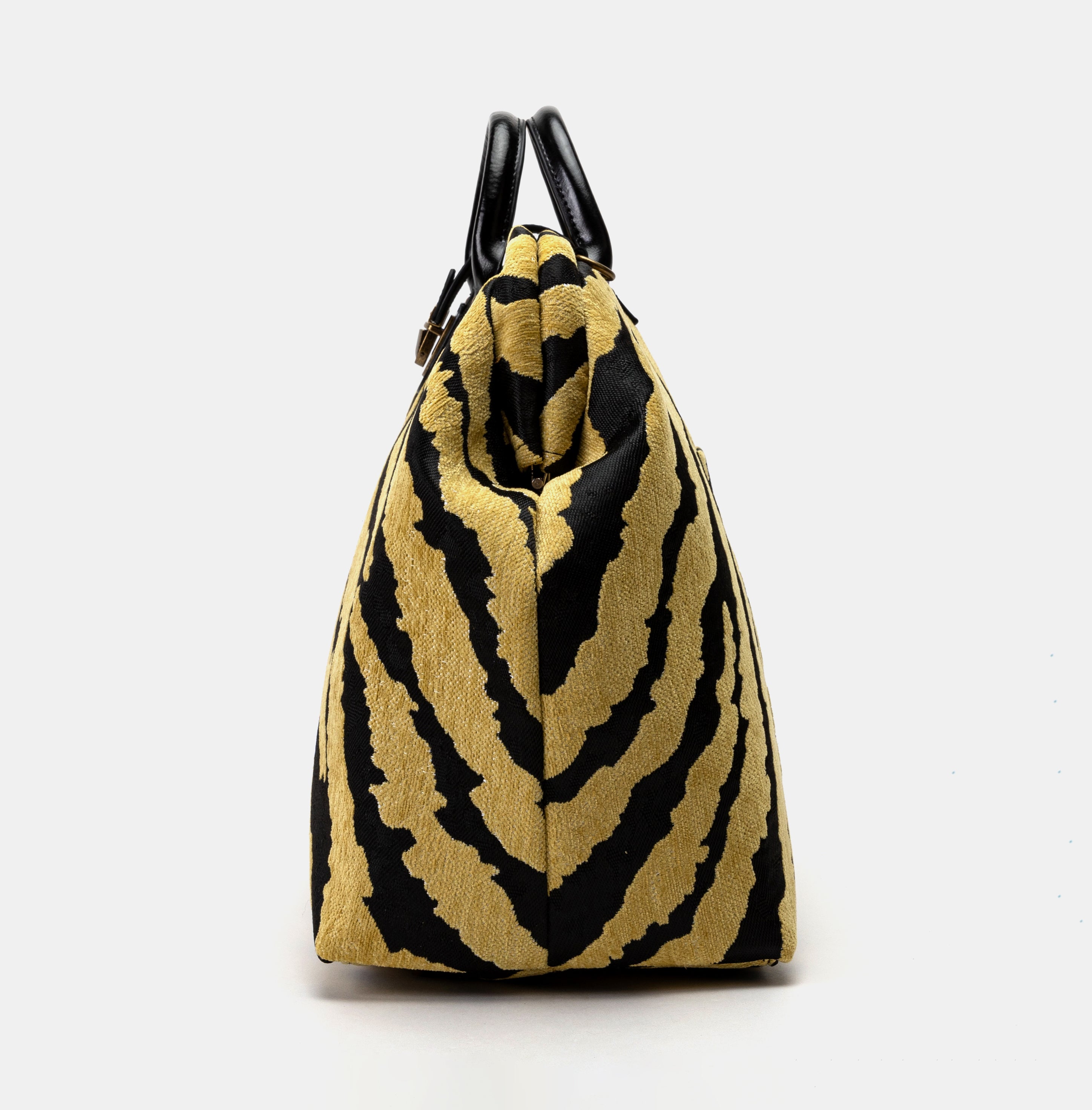 Zebra Daffodil Laptop Work Bag of America side