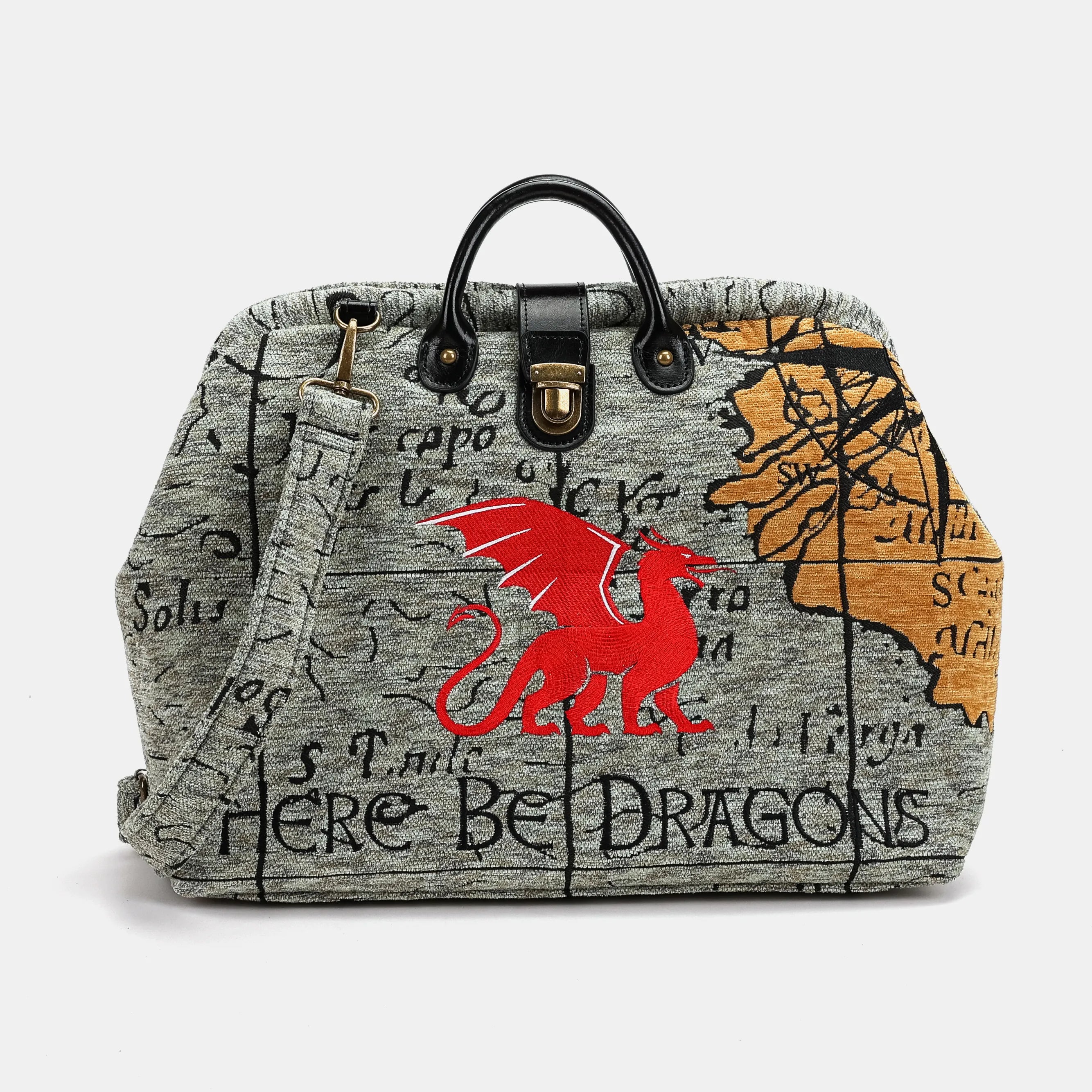 Here Be Dragons Laptop Work Bag of America-Main