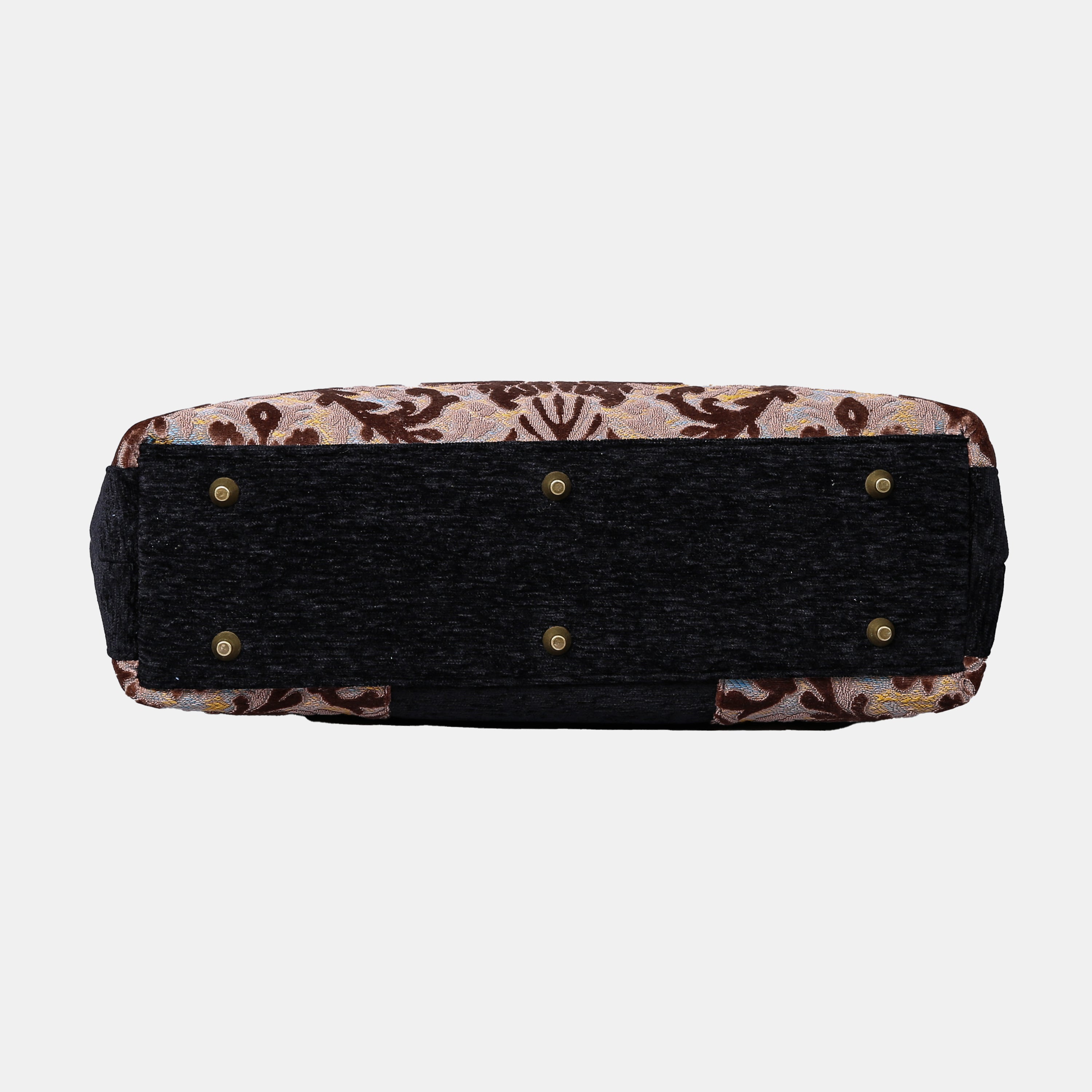 Burnout Velvet Camel carpet bag MCW Handmade-6