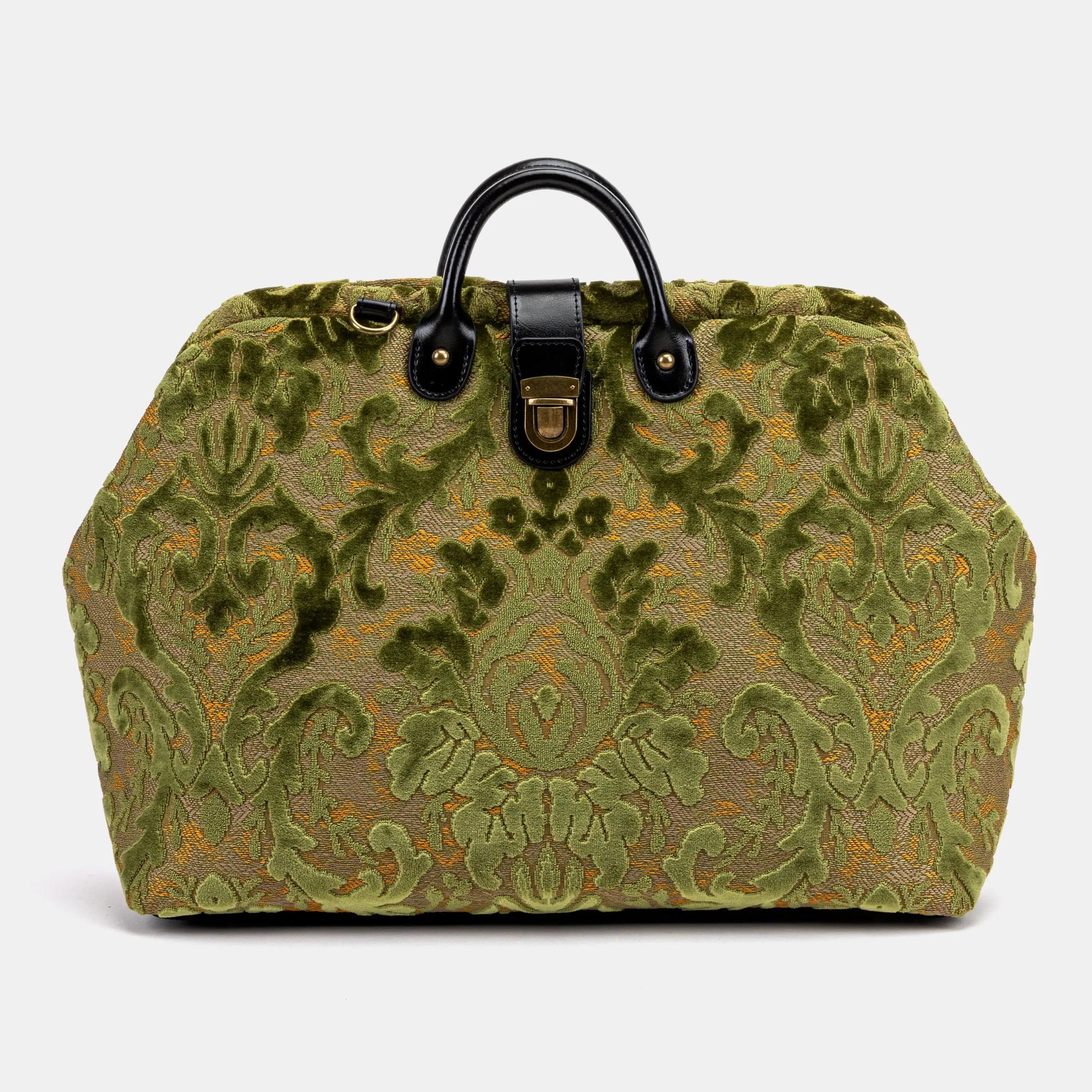Burnout Velvet Fern Green Laptop Work Bag of America main