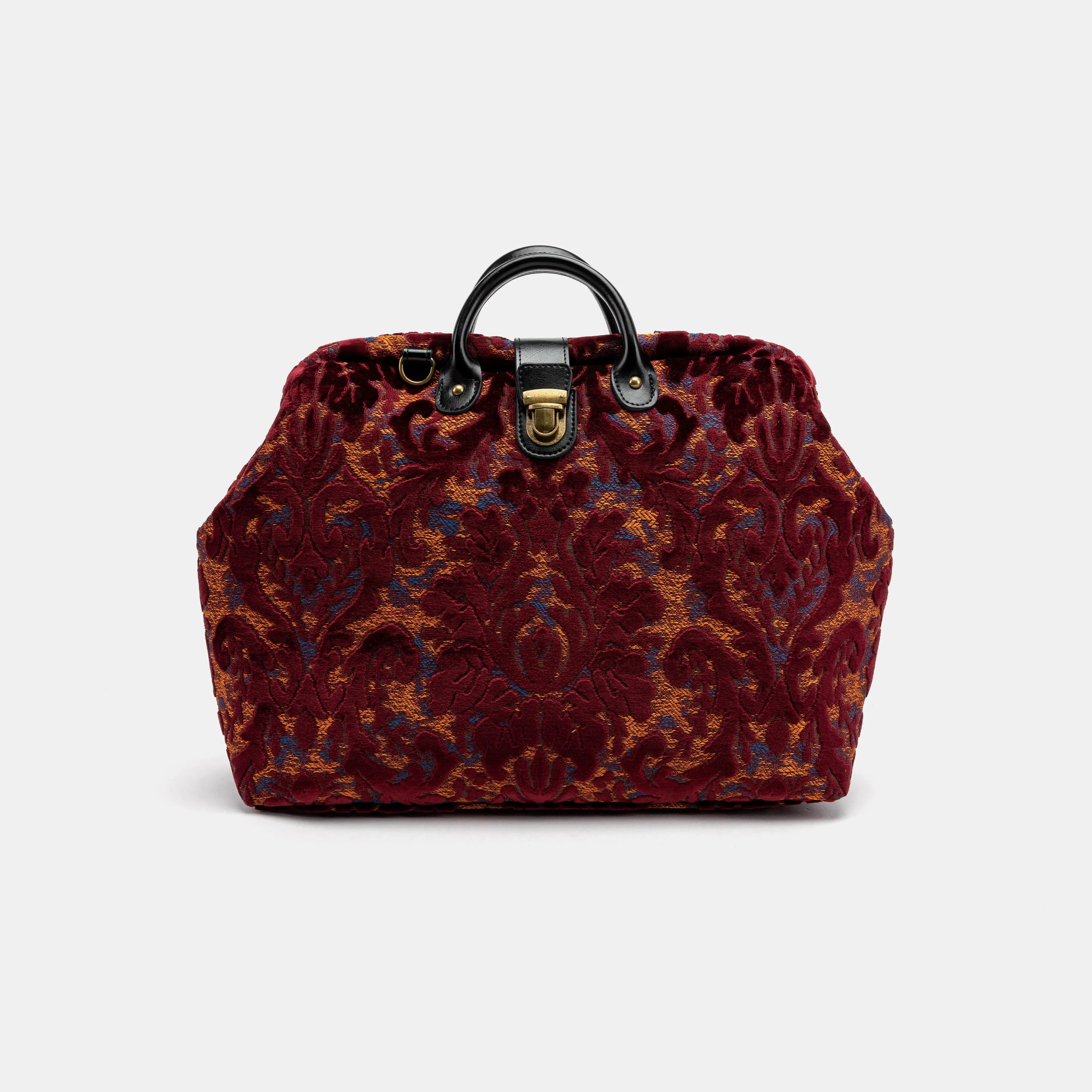 Burnout Velvet Wine Laptop Work Bag main