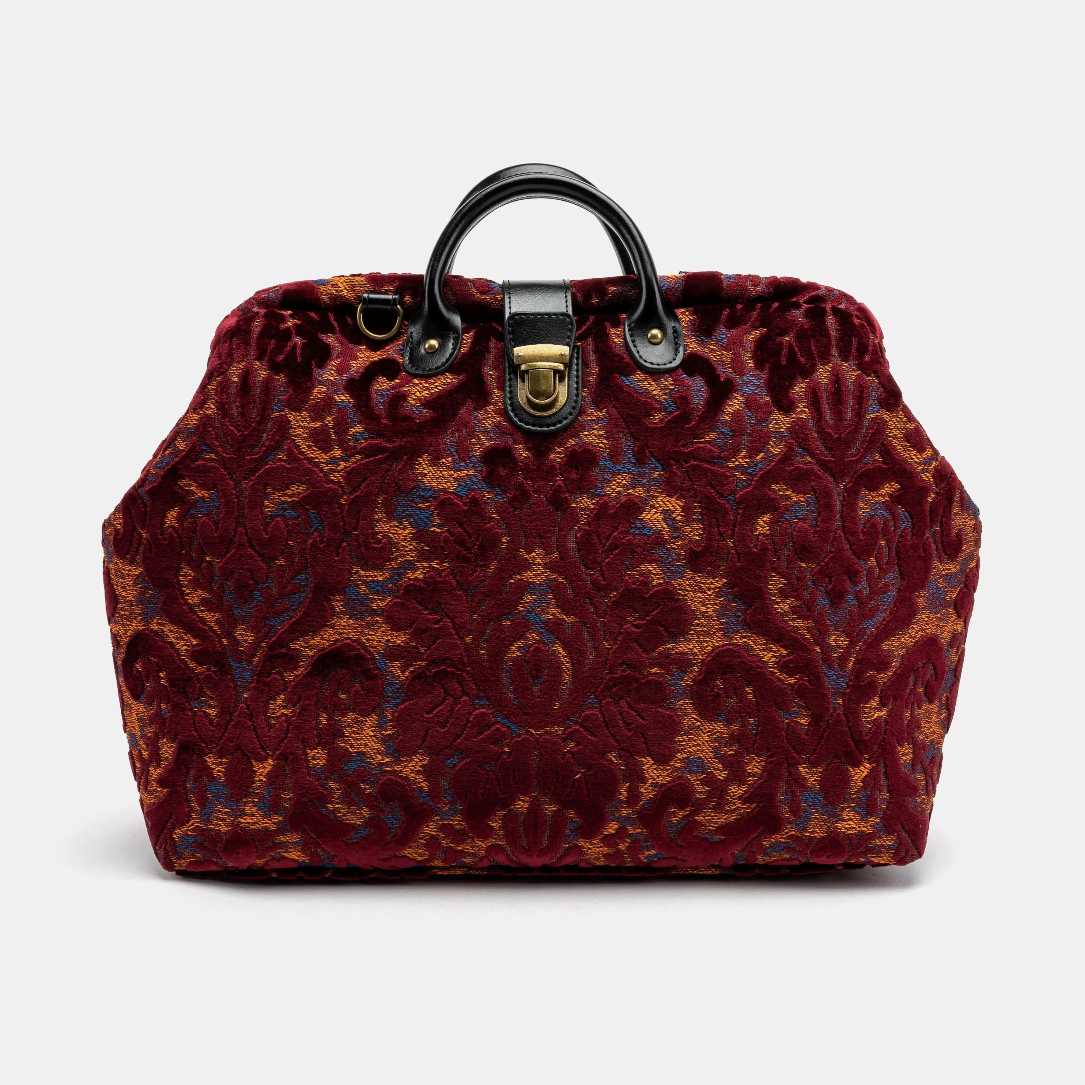 Burnout Velvet Wine Laptop Work Bag main