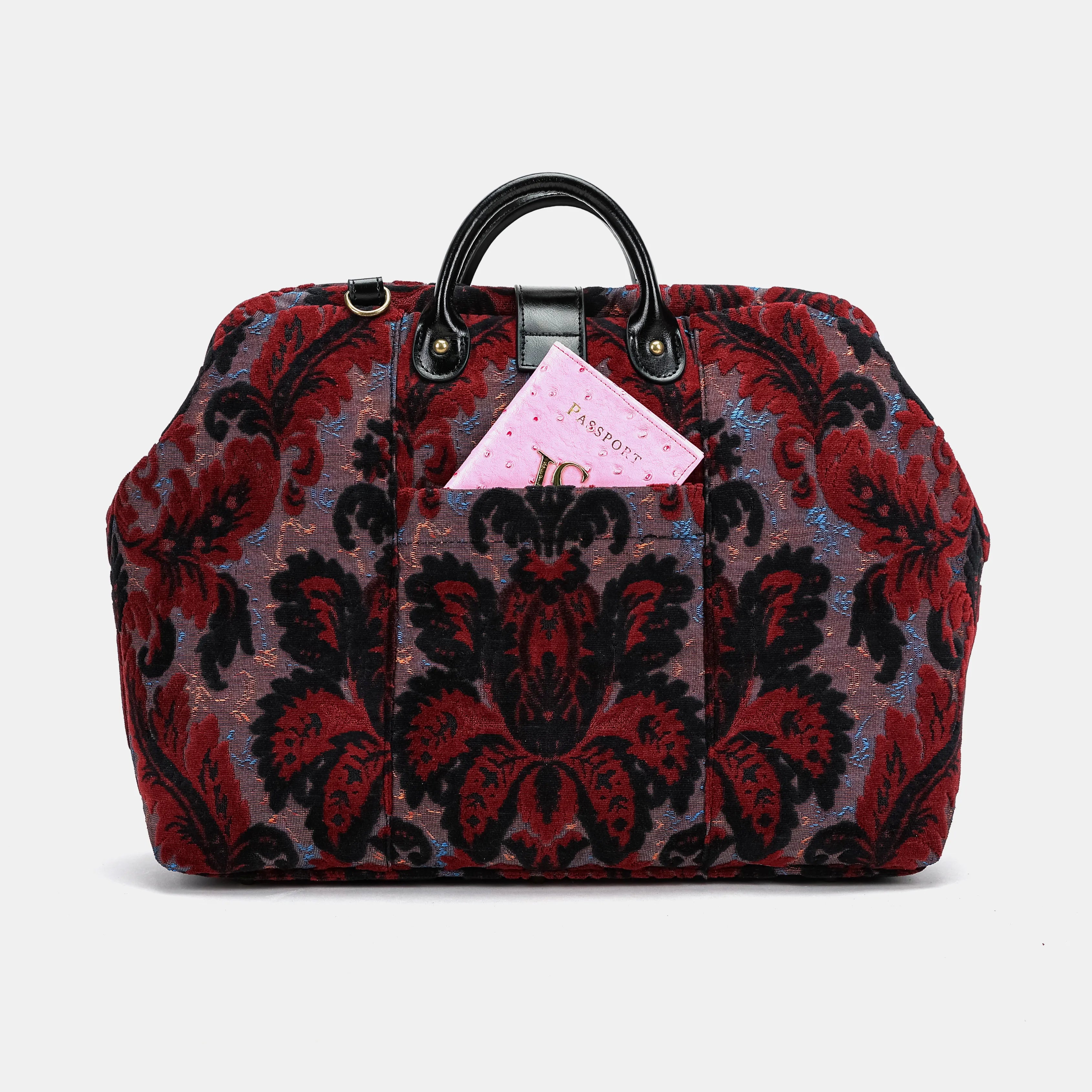 Burnout Velvet Revival Sephia Laptop Work Bag back