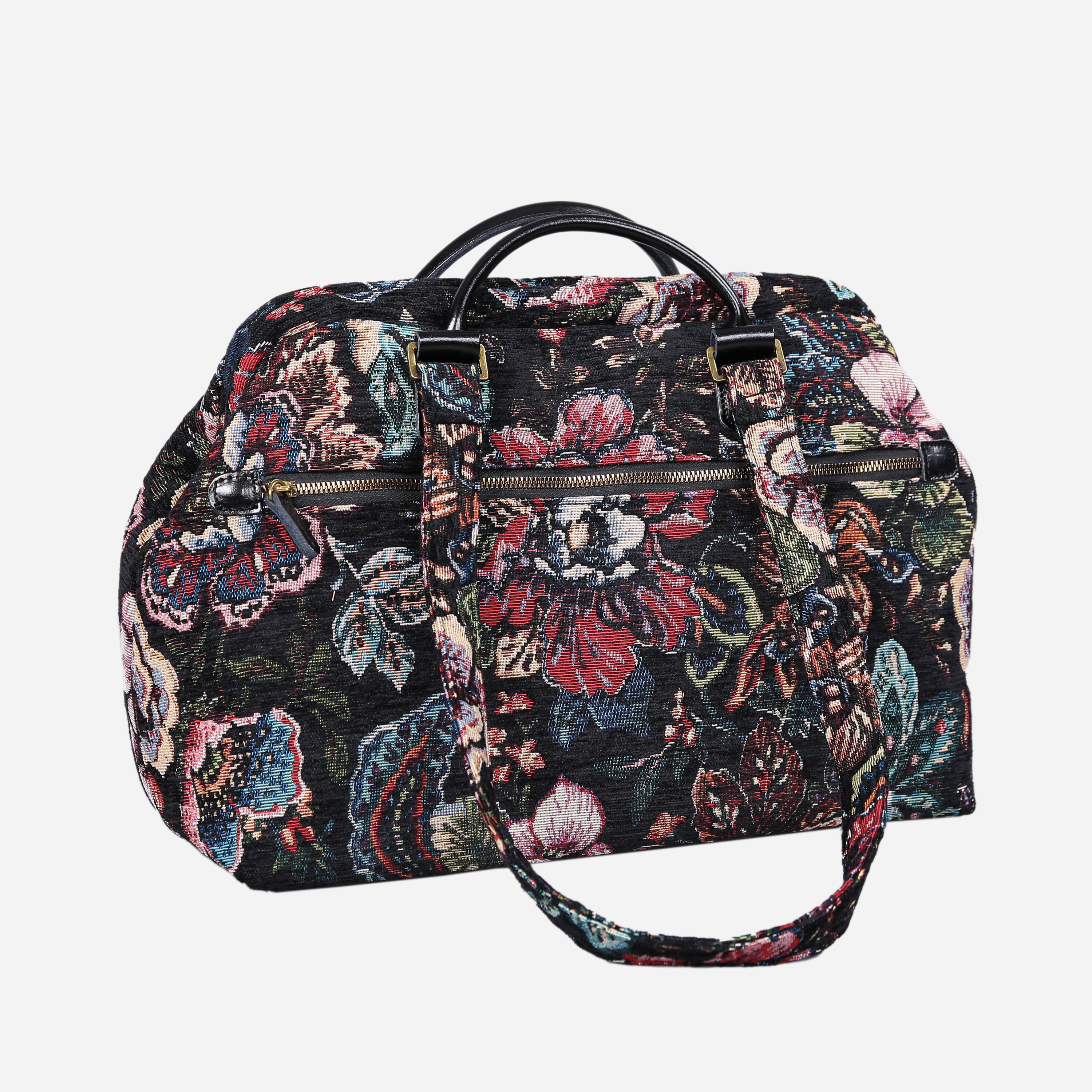 Rose Garden Black Knitting Project Bag MCW Handmade-5