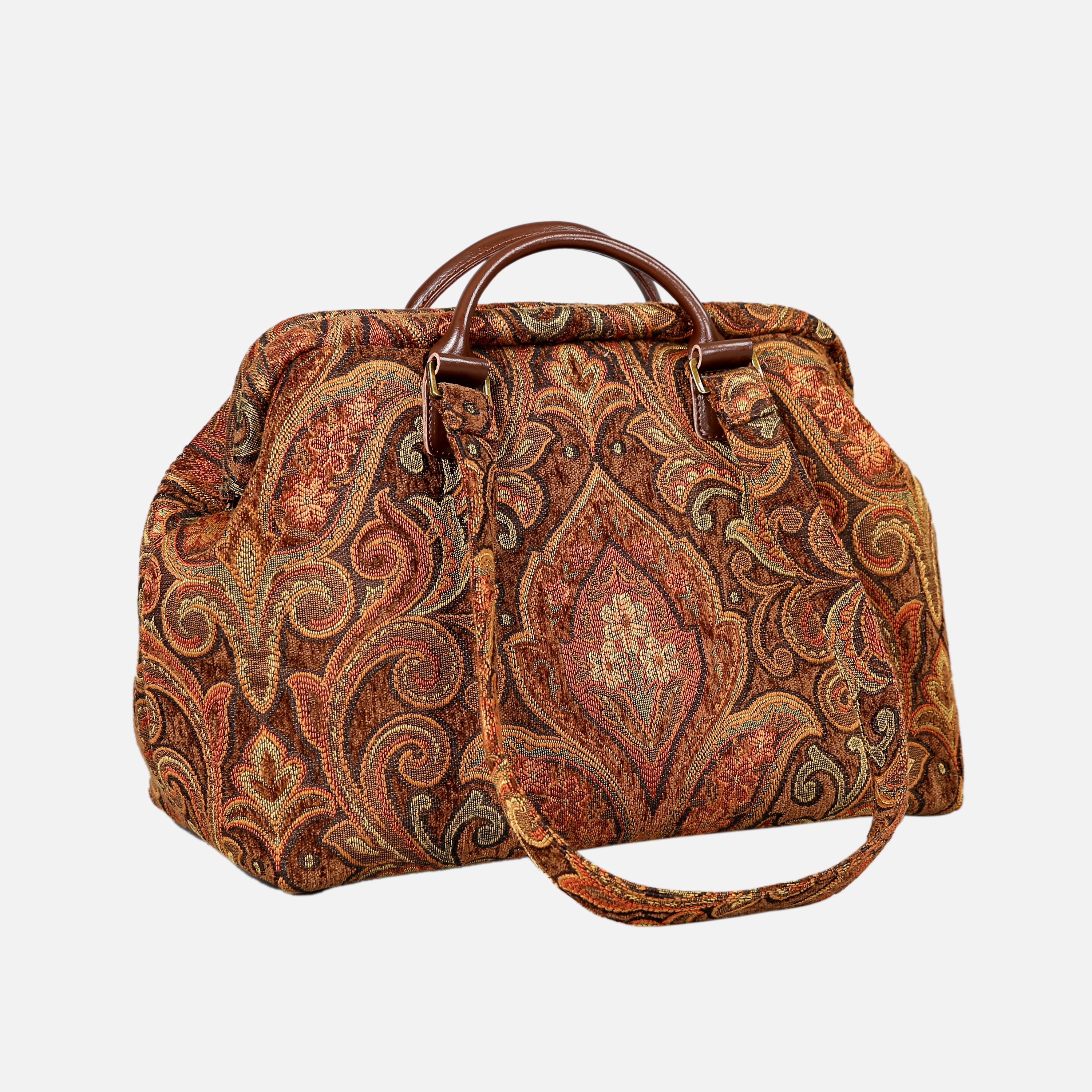 Damask D. Brown Knitting Project Bag MCW Handmade-5