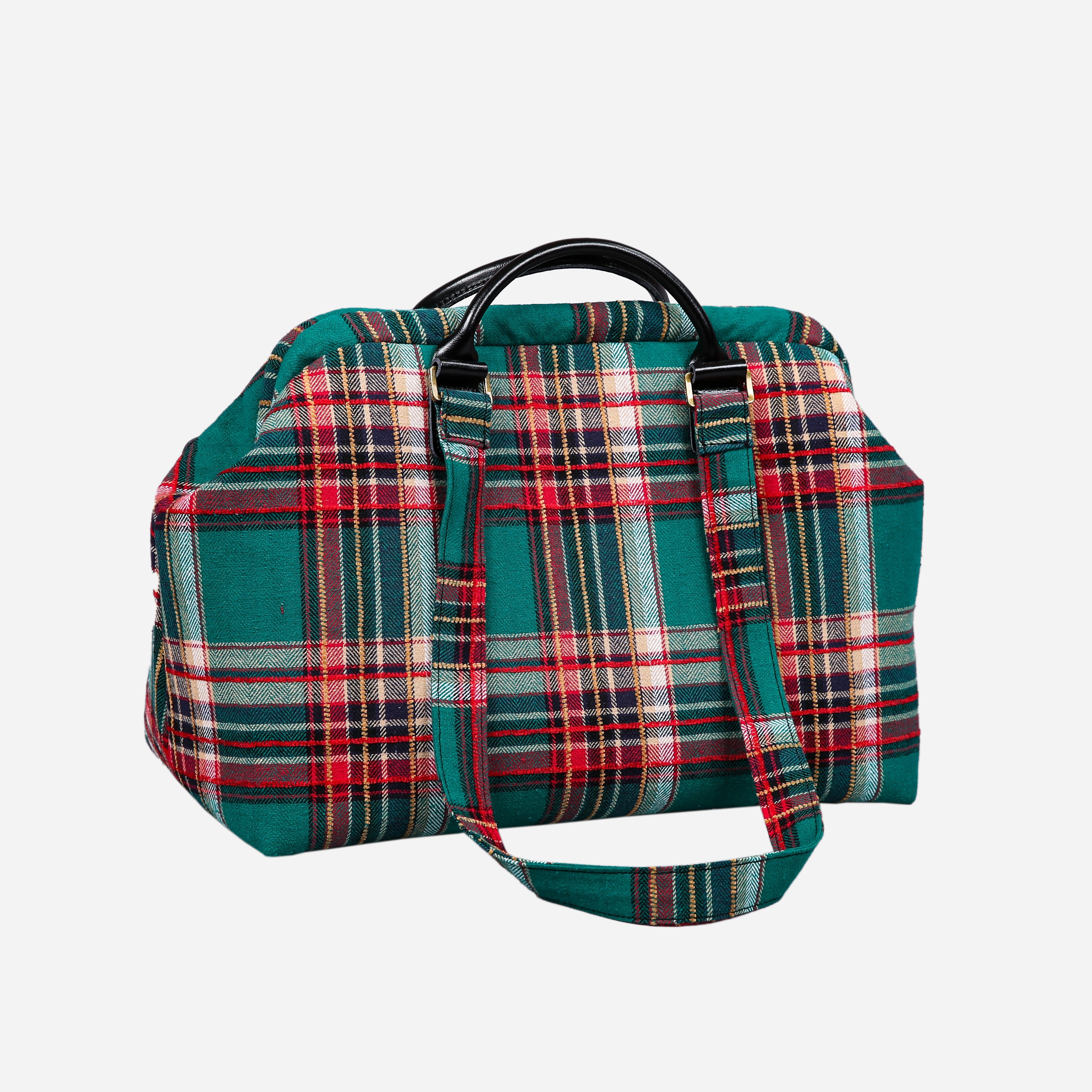 Tartan Stewart Green Knitting Project Bag MCW Handmade-5