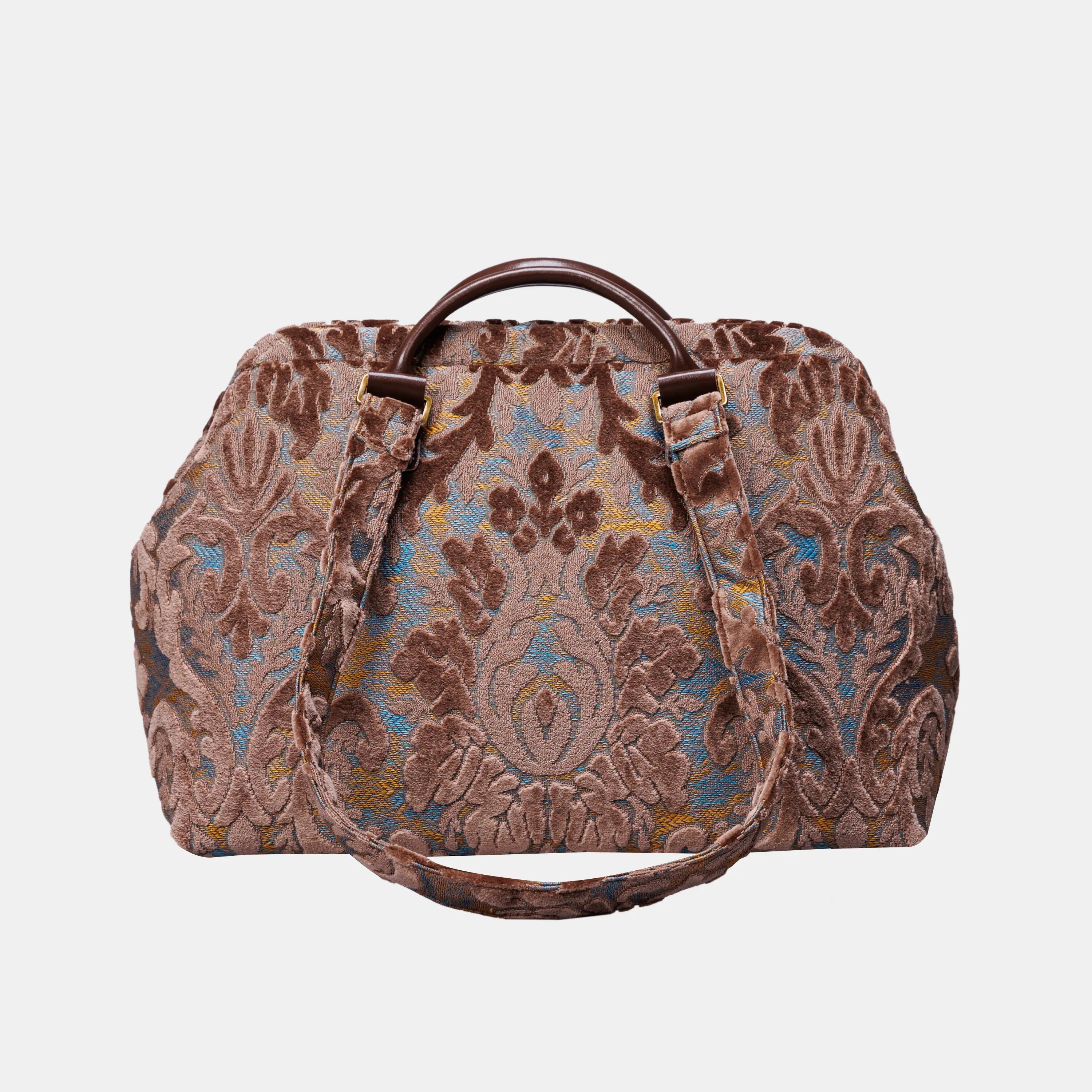 Burnout Velvet Camel Knitting Project Bag of America-main