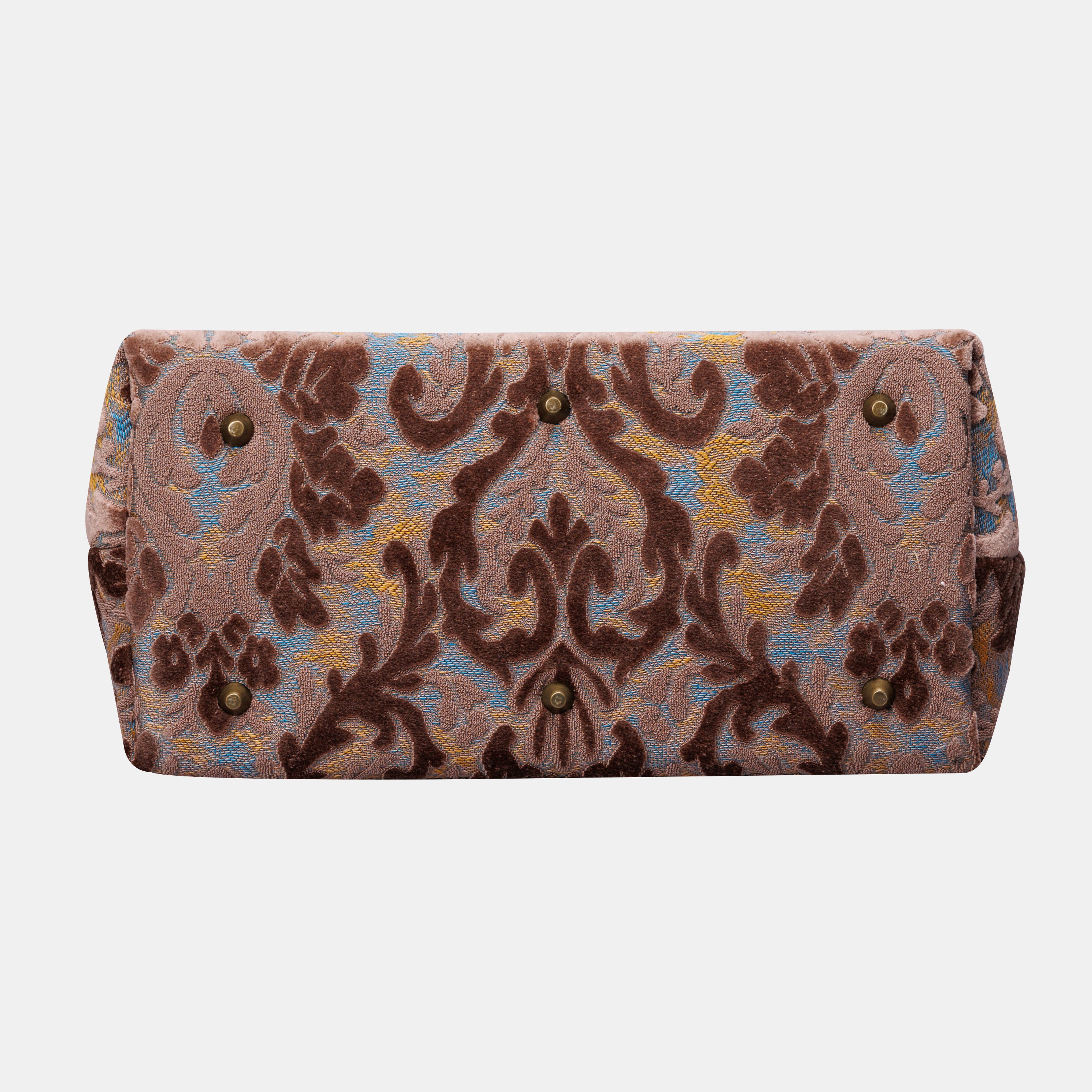Burnout Velvet Camel Knitting Project Bag  MCW Handmade-10