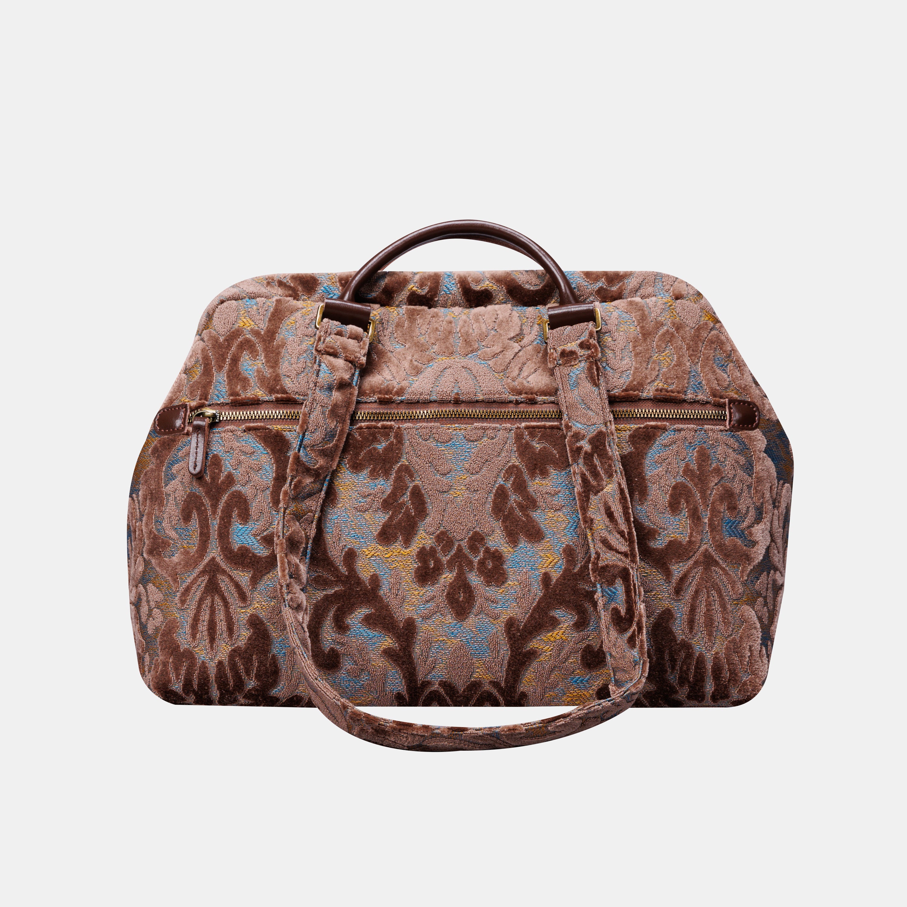 Burnout Velvet Camel Knitting Project Bag  MCW Handmade-7