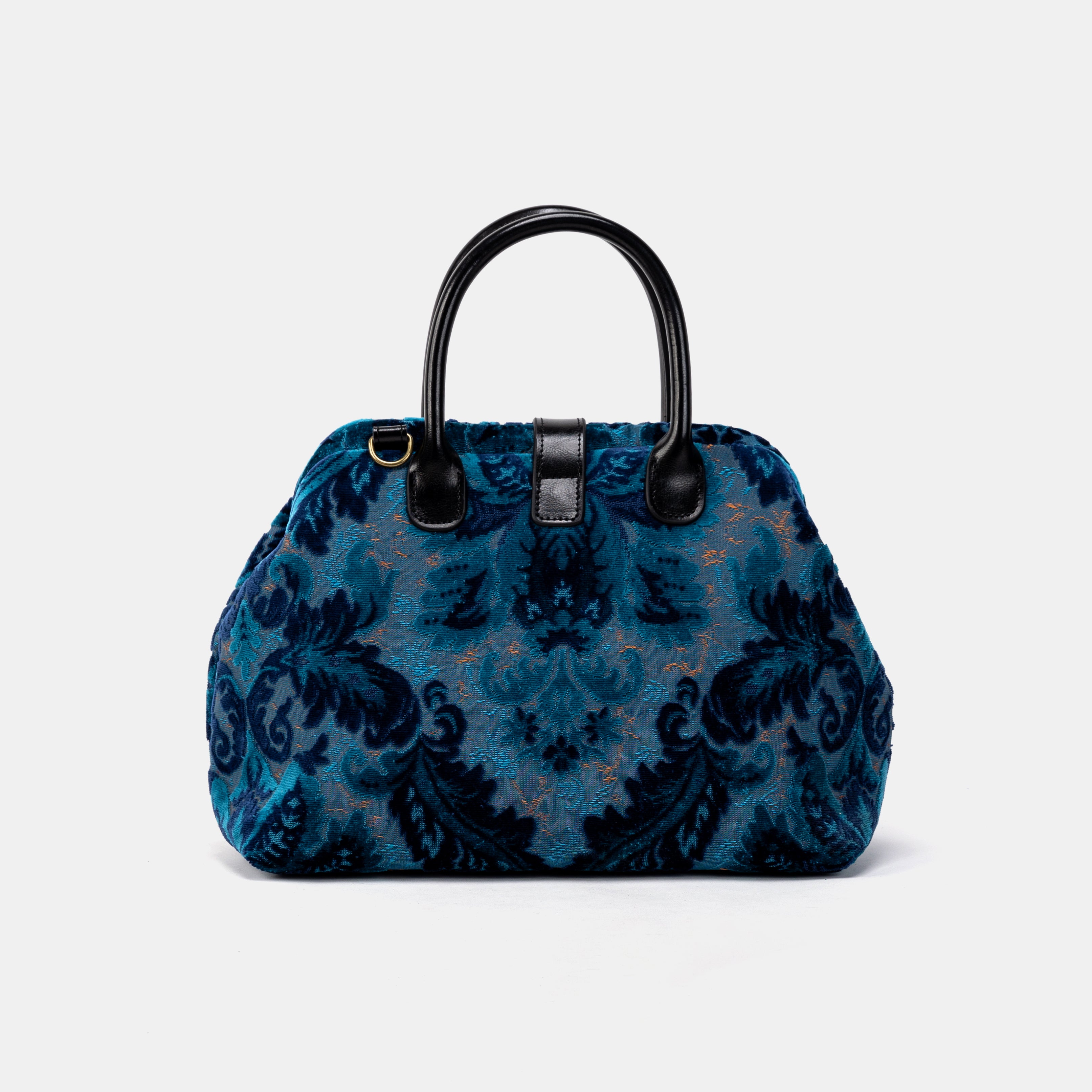 Burnout Velvet Revival Aqua Carpet Handbag Purse