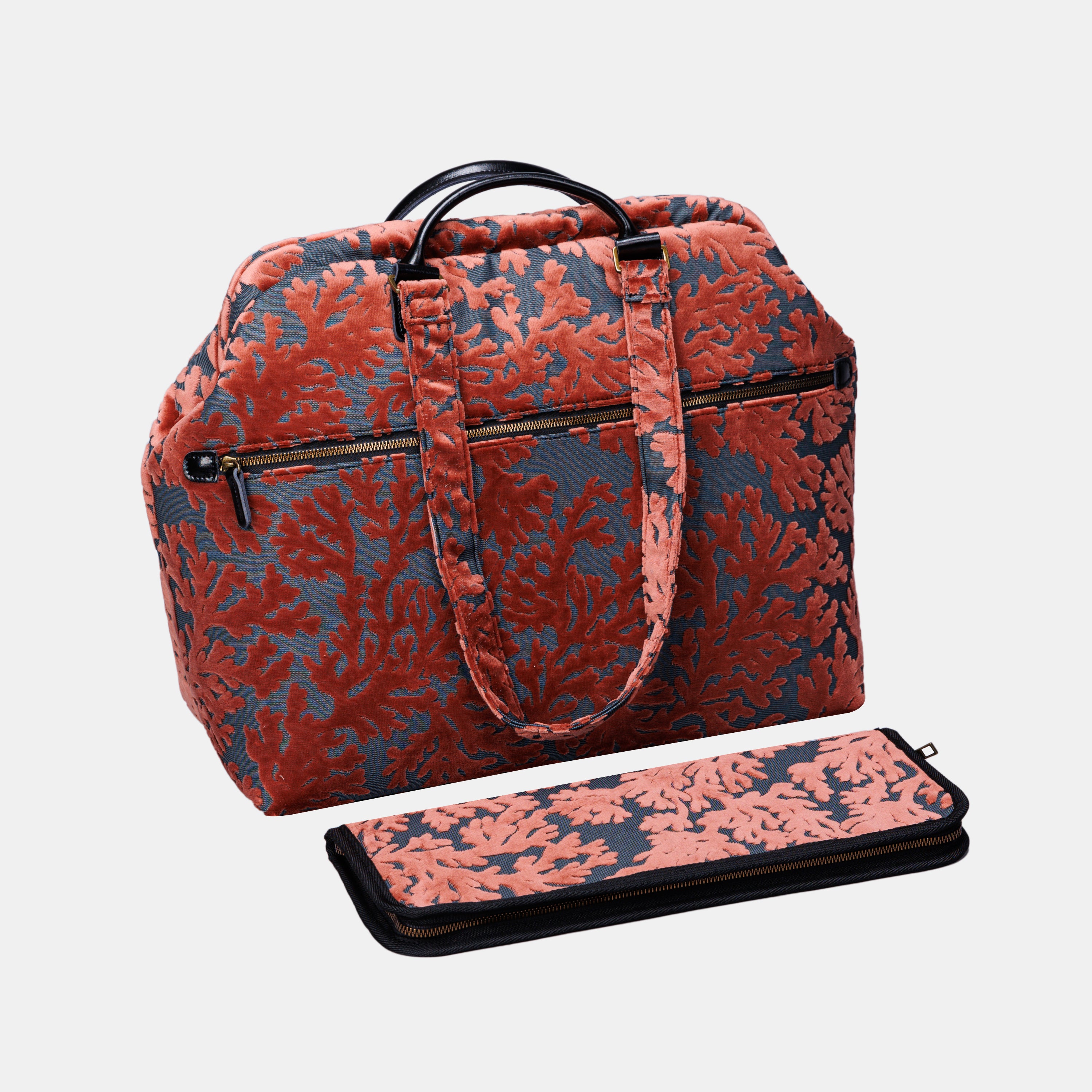 St Tropez Scuba Coral Knitting Project Bag MCW Handmade-5