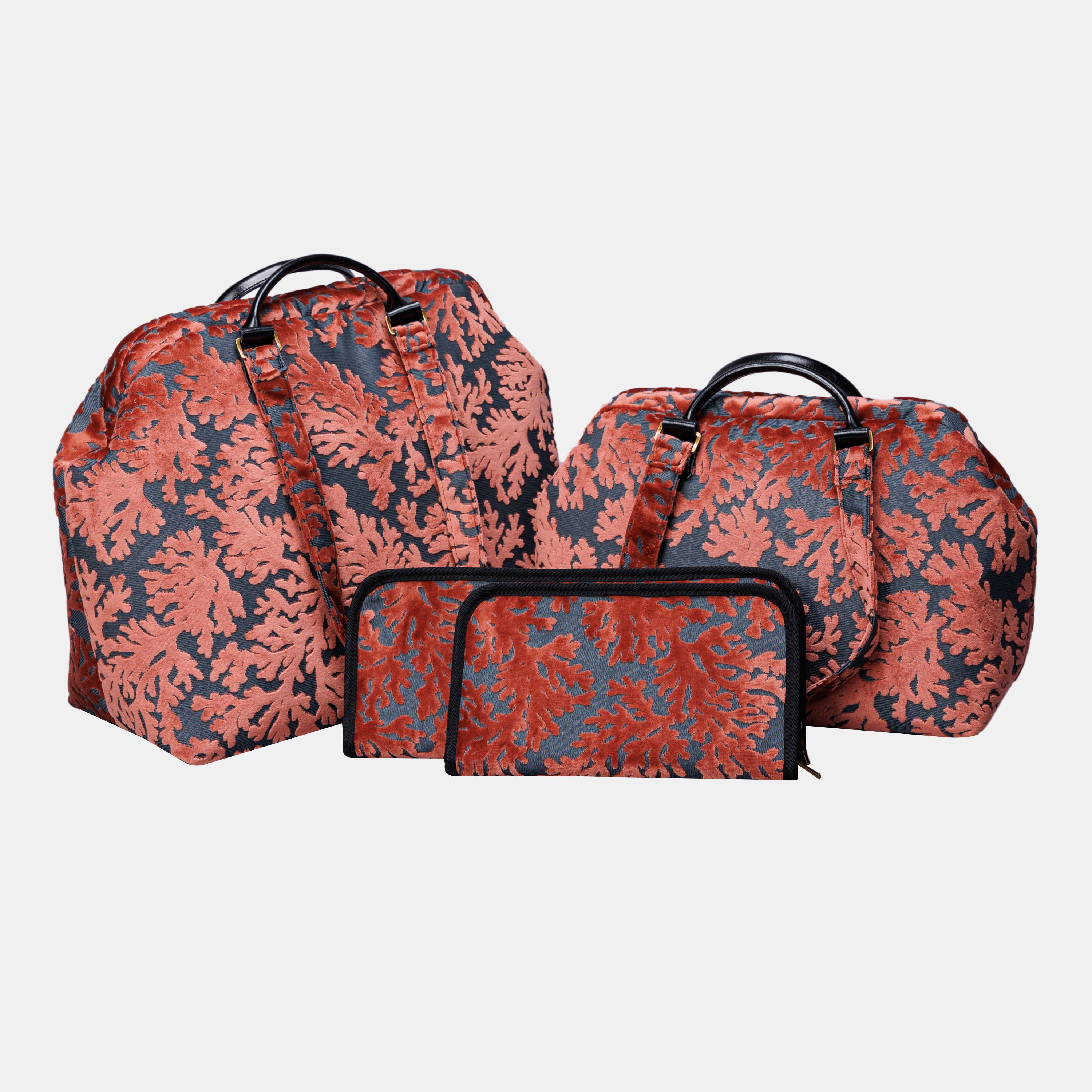 St Tropez Scuba Coral Knitting Project Bag MCW Handmade-1
