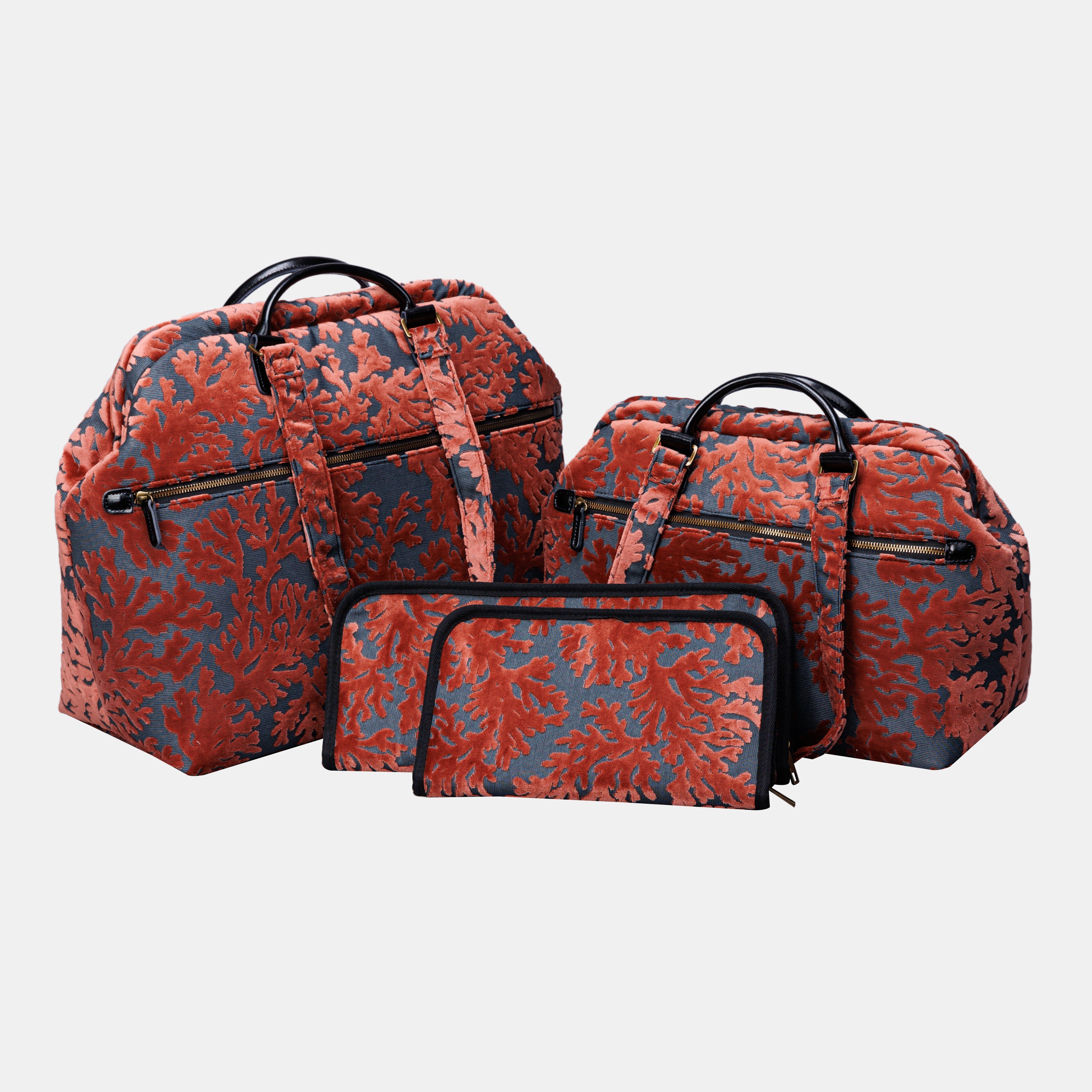 St Tropez Scuba Coral Knitting Project Bag MCW Handmade-2