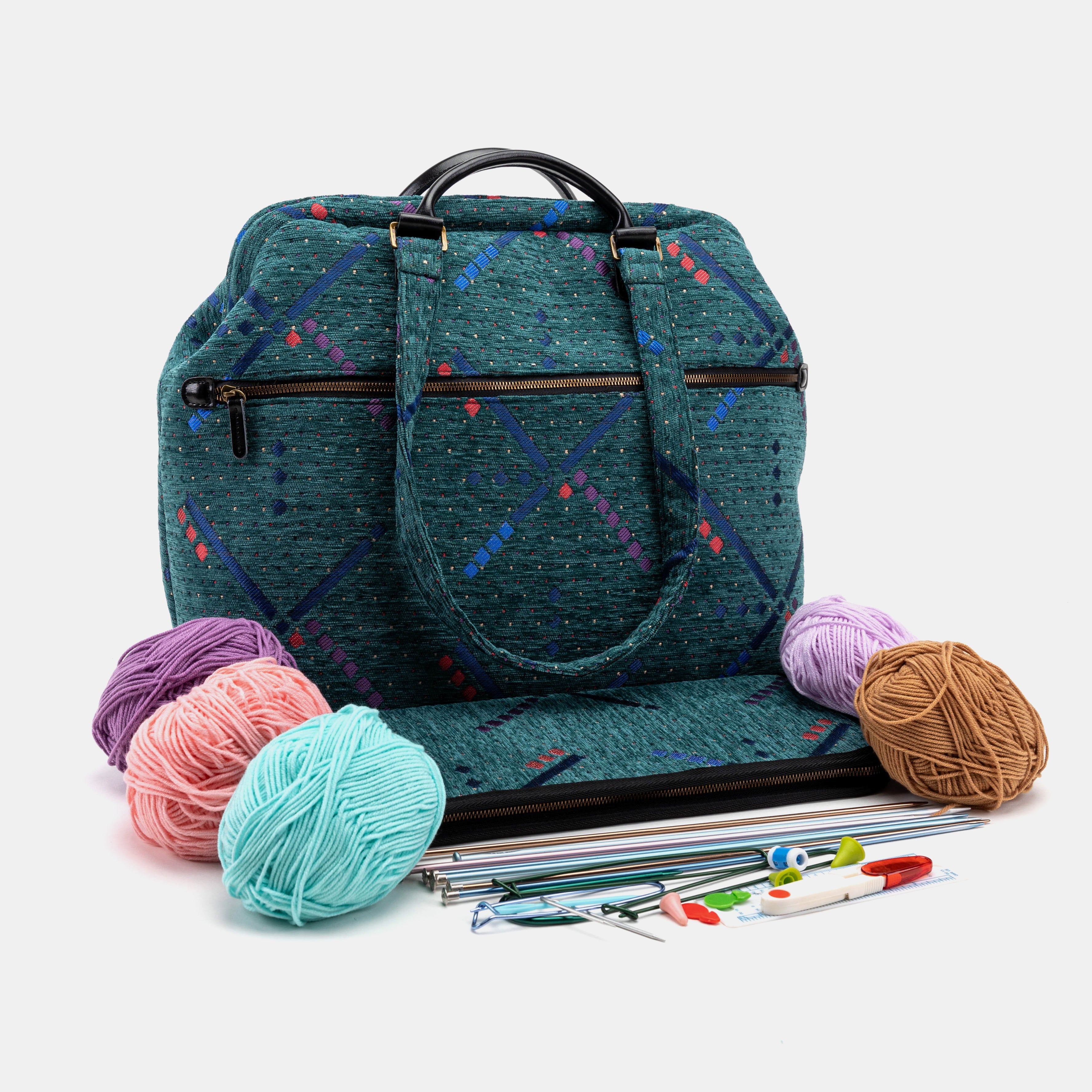 PDX Portland Airport Knitting Project Bag small back