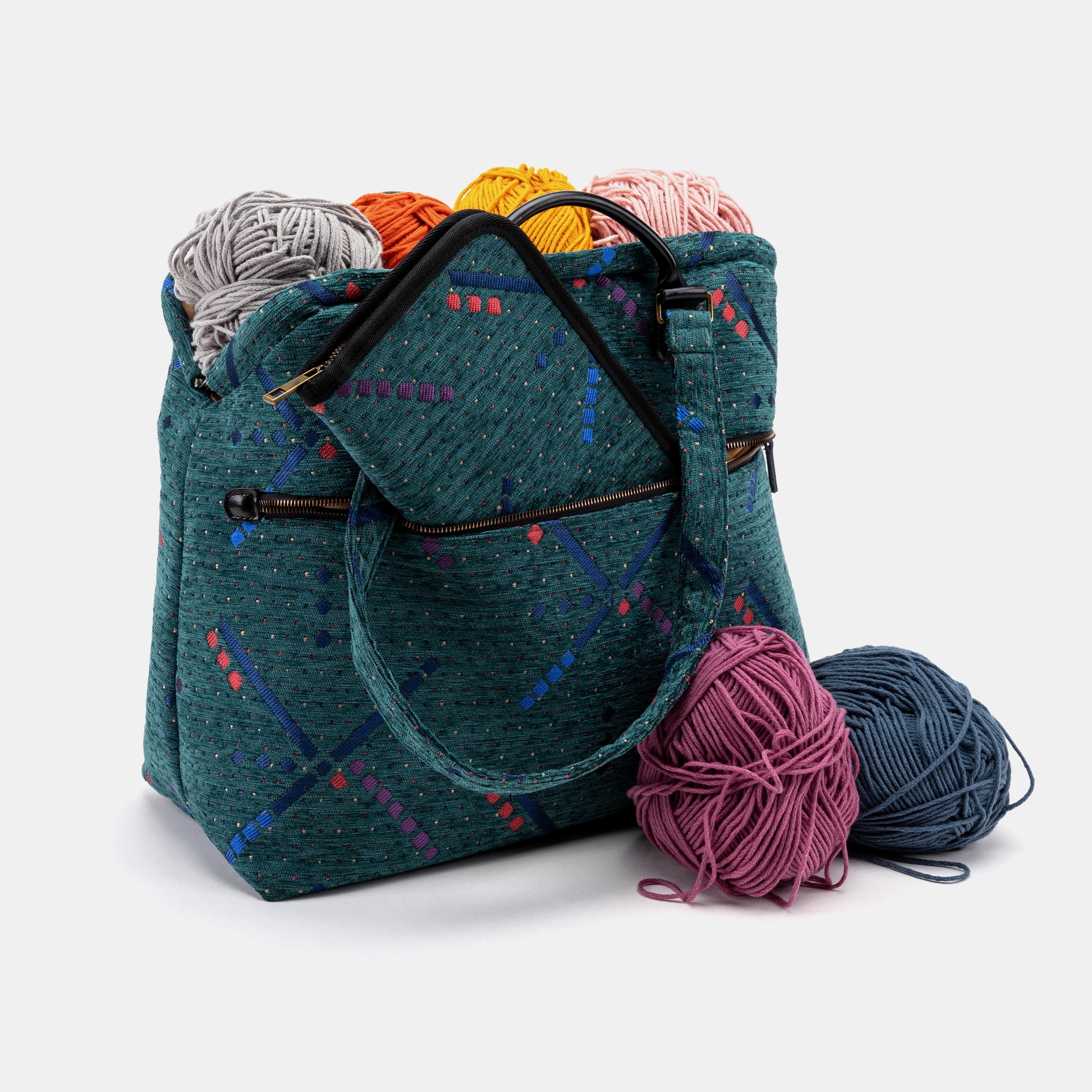 PDX Portland Airport Knitting Project Bag opening