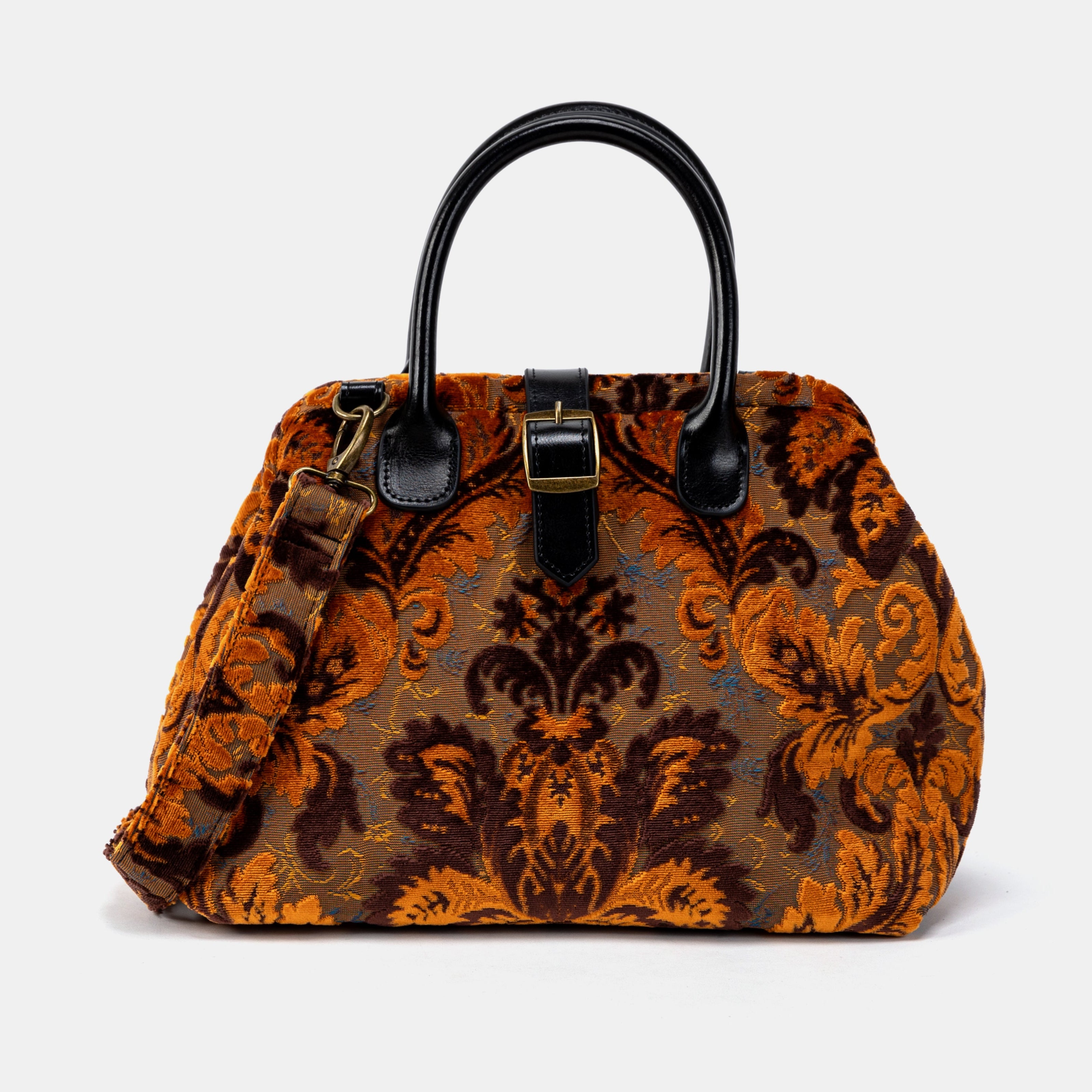 Burnout Velvet Revival Sienna Carpet Handbag Purse front
