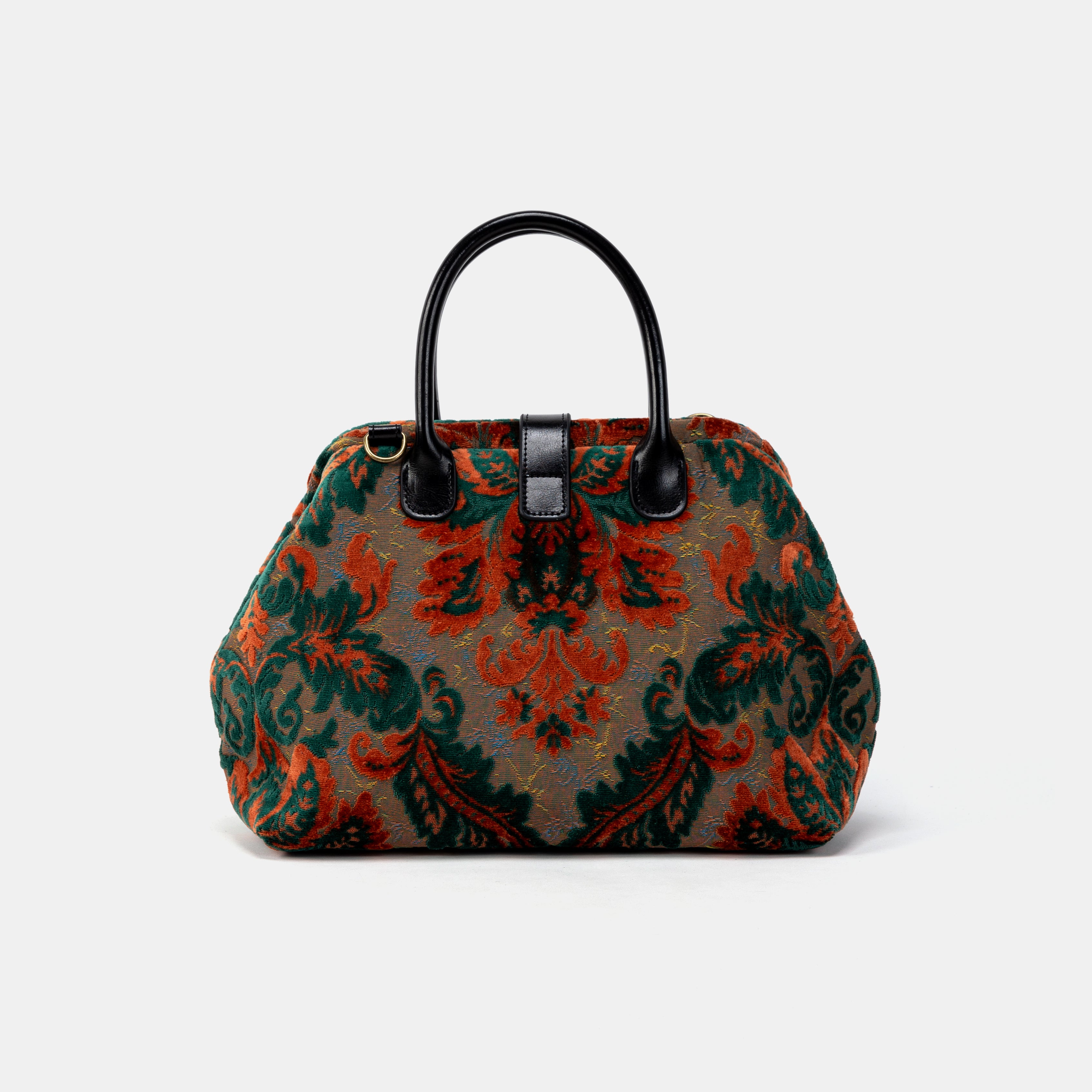 Burnout Velvet Revival Jade Carpet Handbag Purse