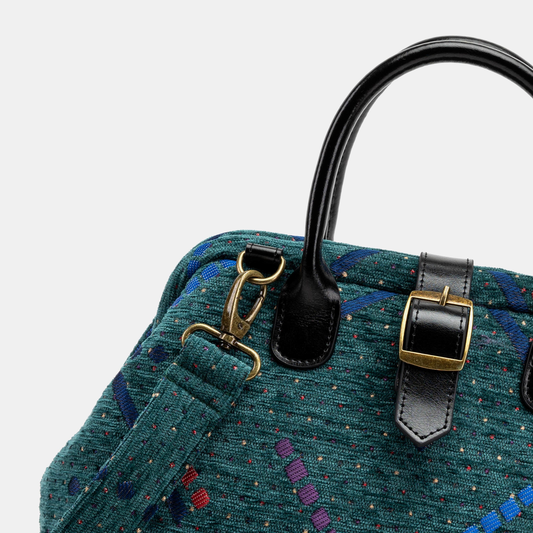 PDX Portland Airport Carpet Handbag Purse detail