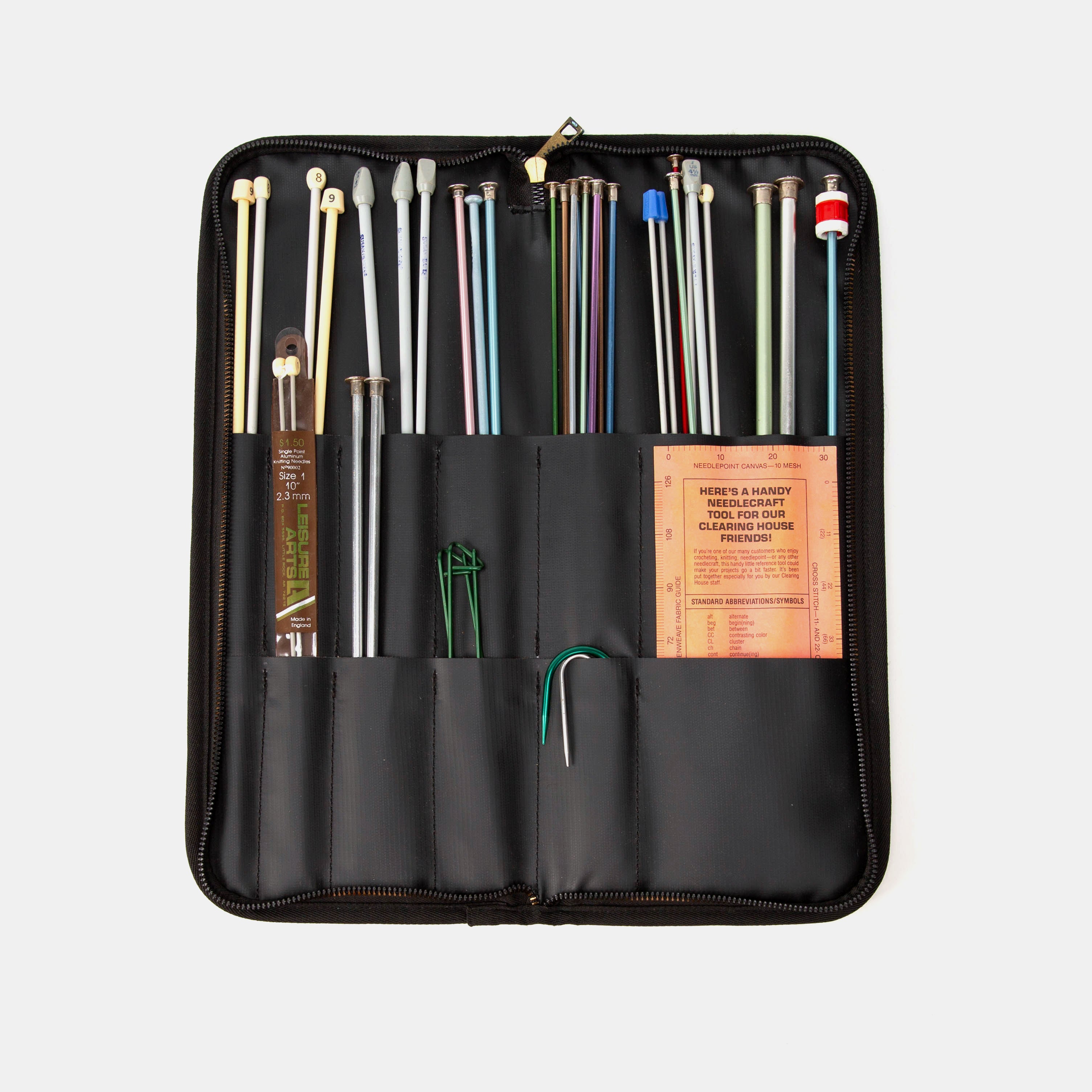 Burnout Velvet Revival Scarlet Carpet Needle Case large inside