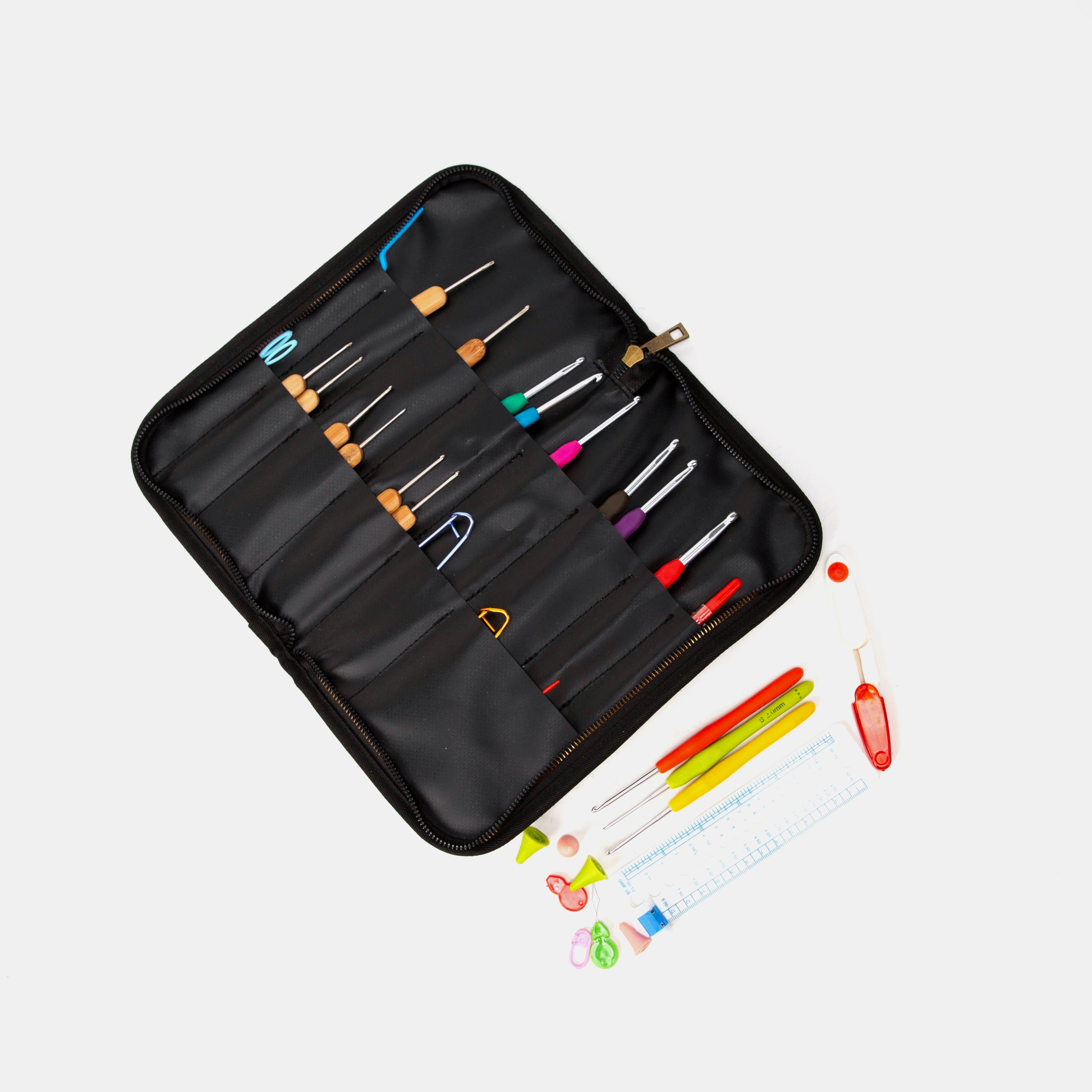 Burnout Velvet Revival Scarlet Carpet Needle Case small inside