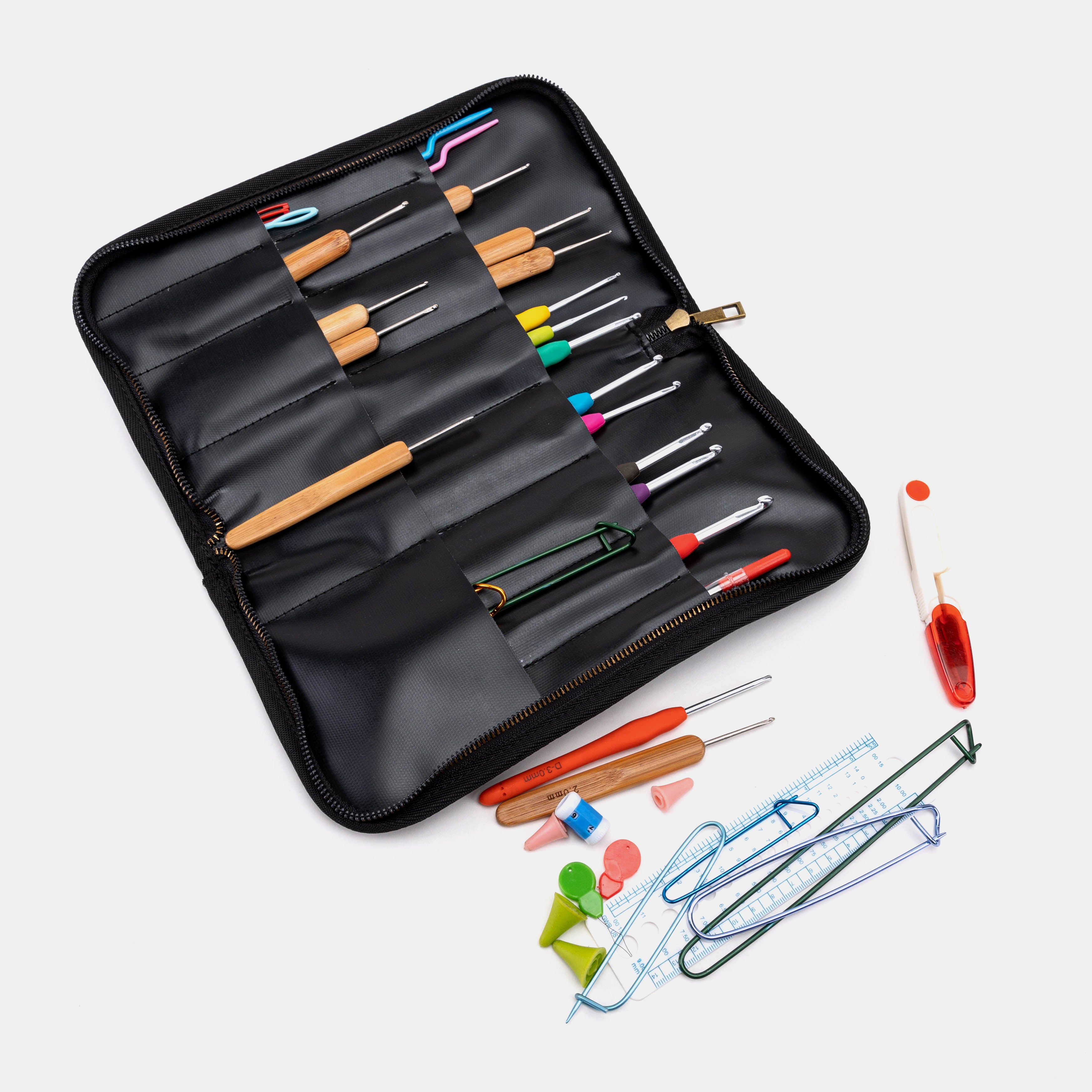 PDX Portland Airport Carpet Needle Case in use