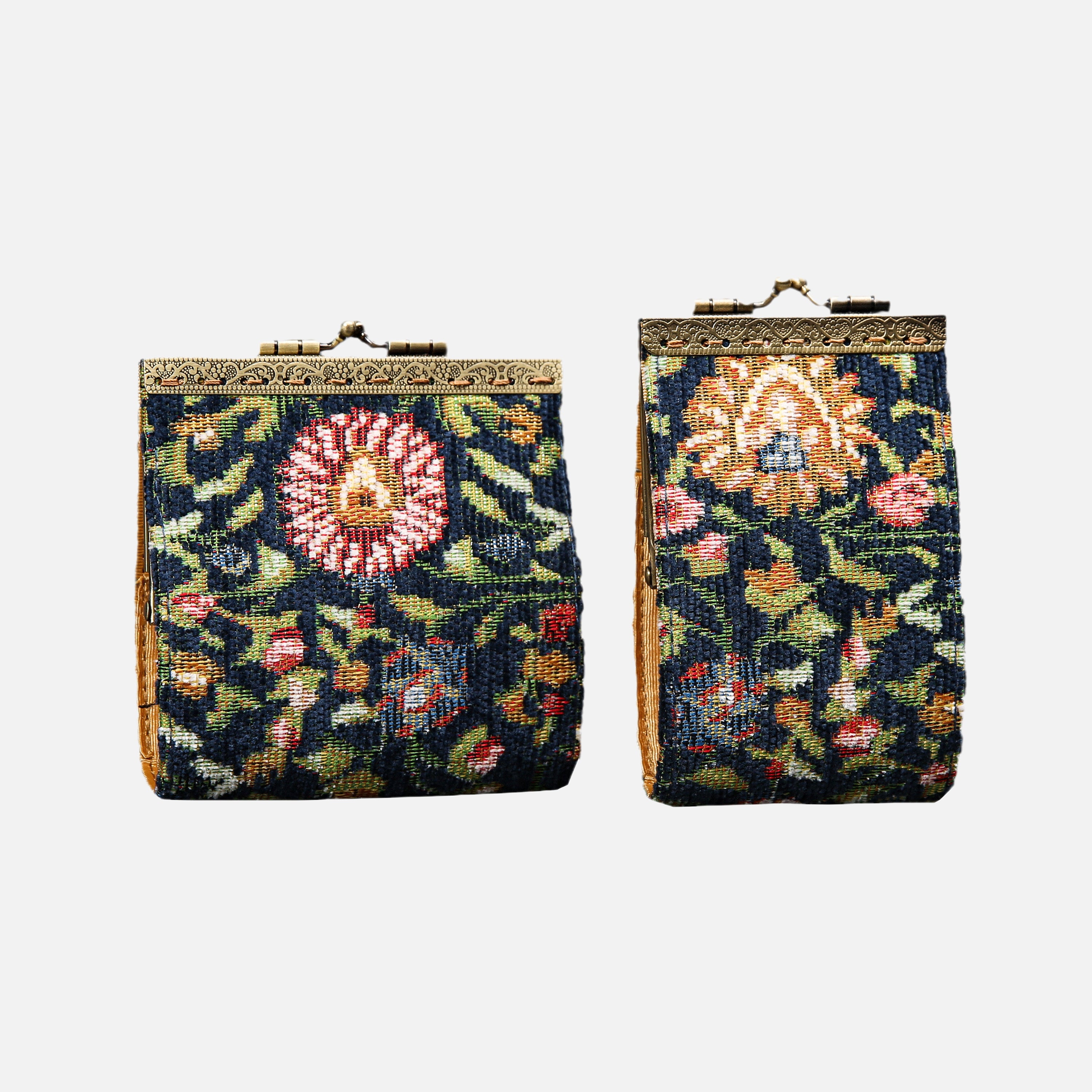 Oriental Navy Card Wallet MCW Handmade