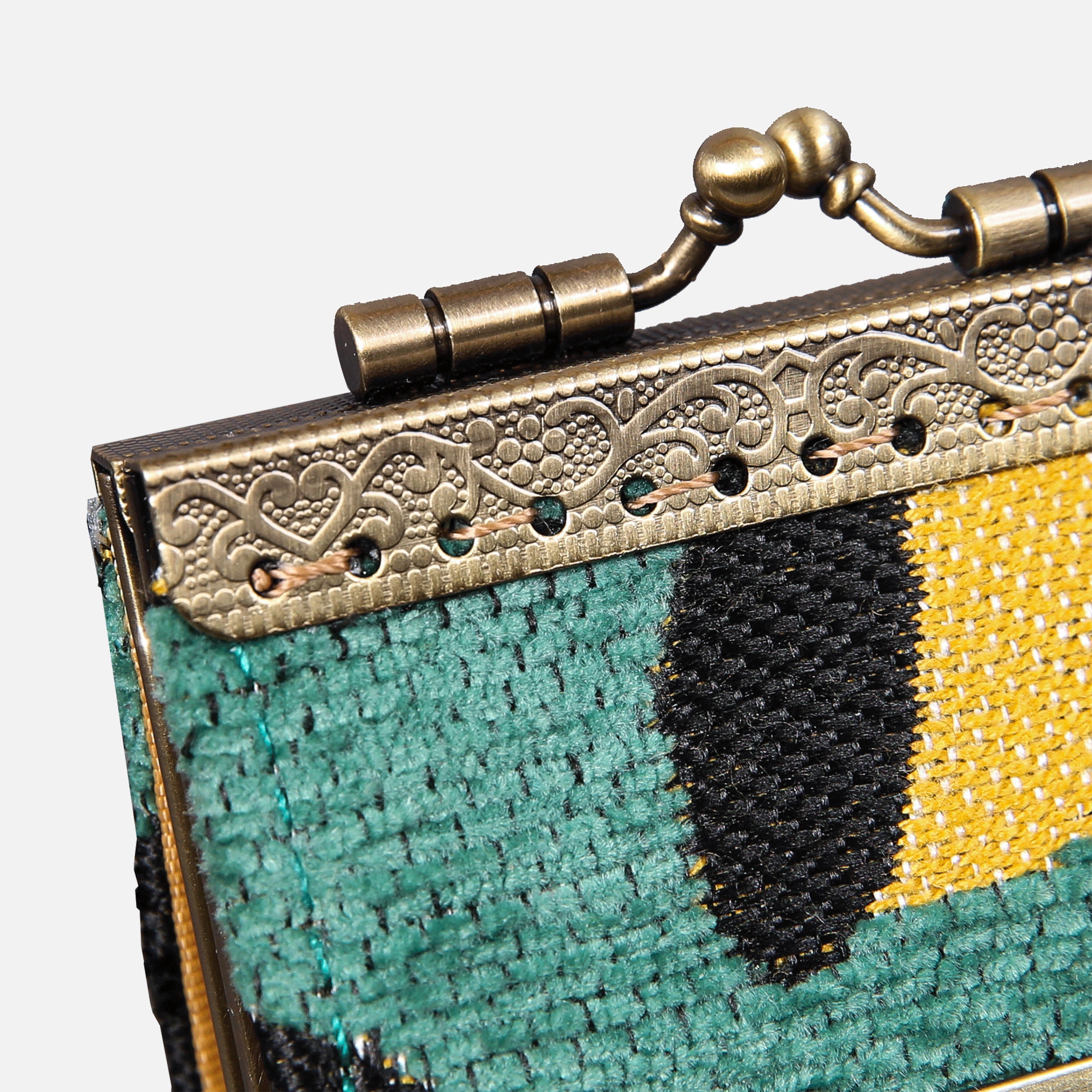 Leopard Green Card Wallet MCW Handmade-5