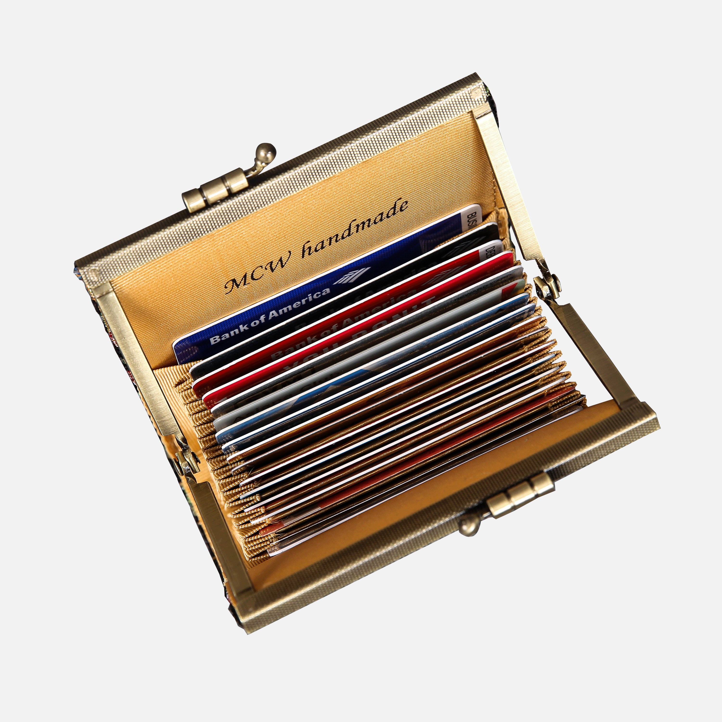 Spring Valley Black Card Wallet MCW Handmade-4