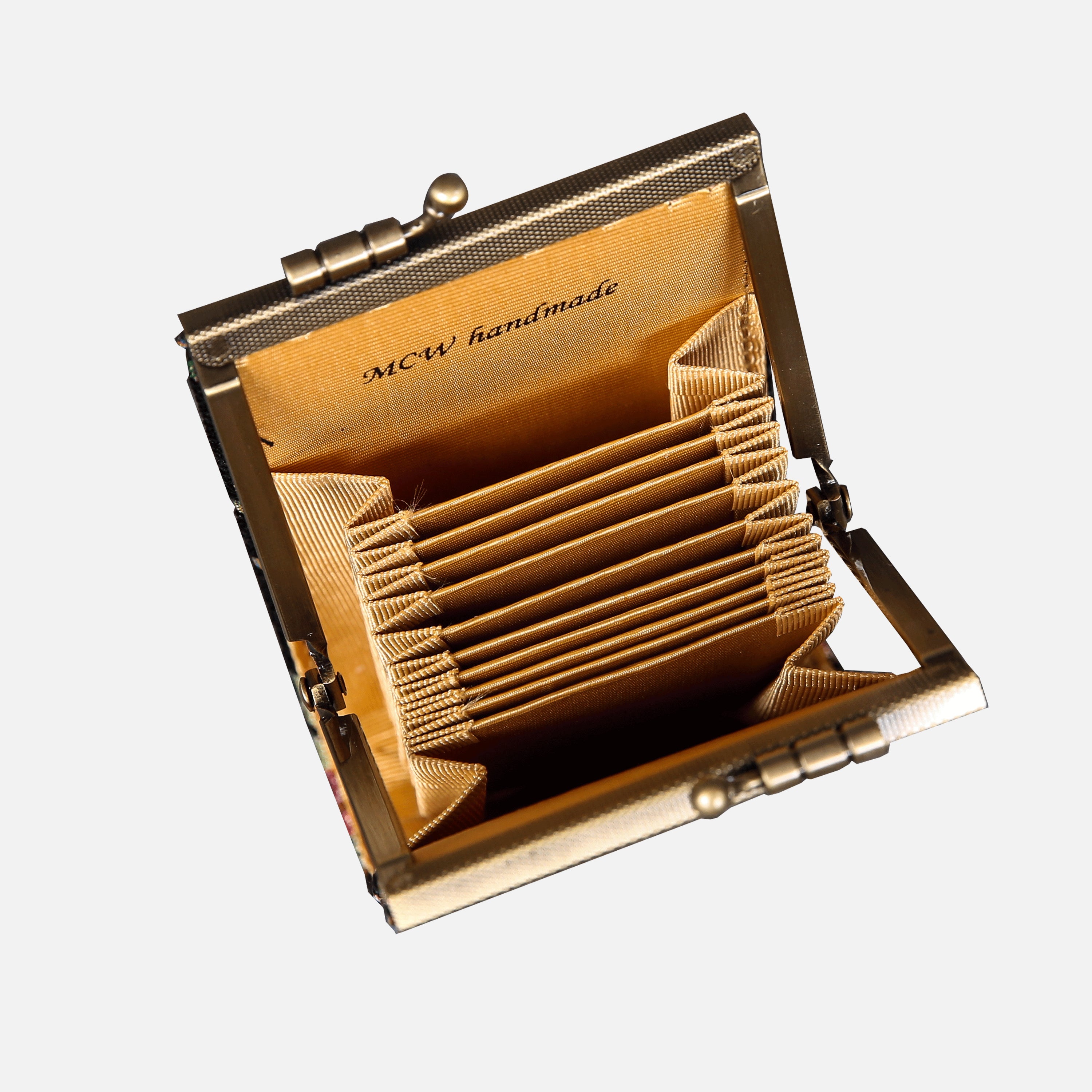 Spring Valley Black Card Wallet MCW Handmade-5