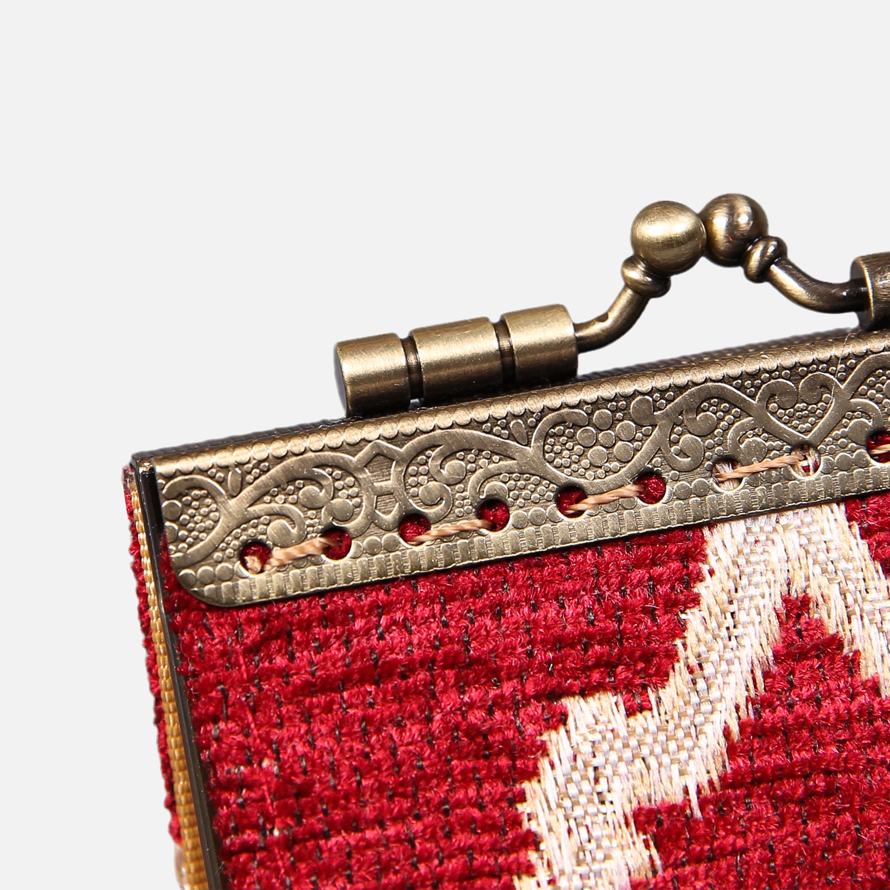 Quartz Red Card Wallet MCW Handmade-8