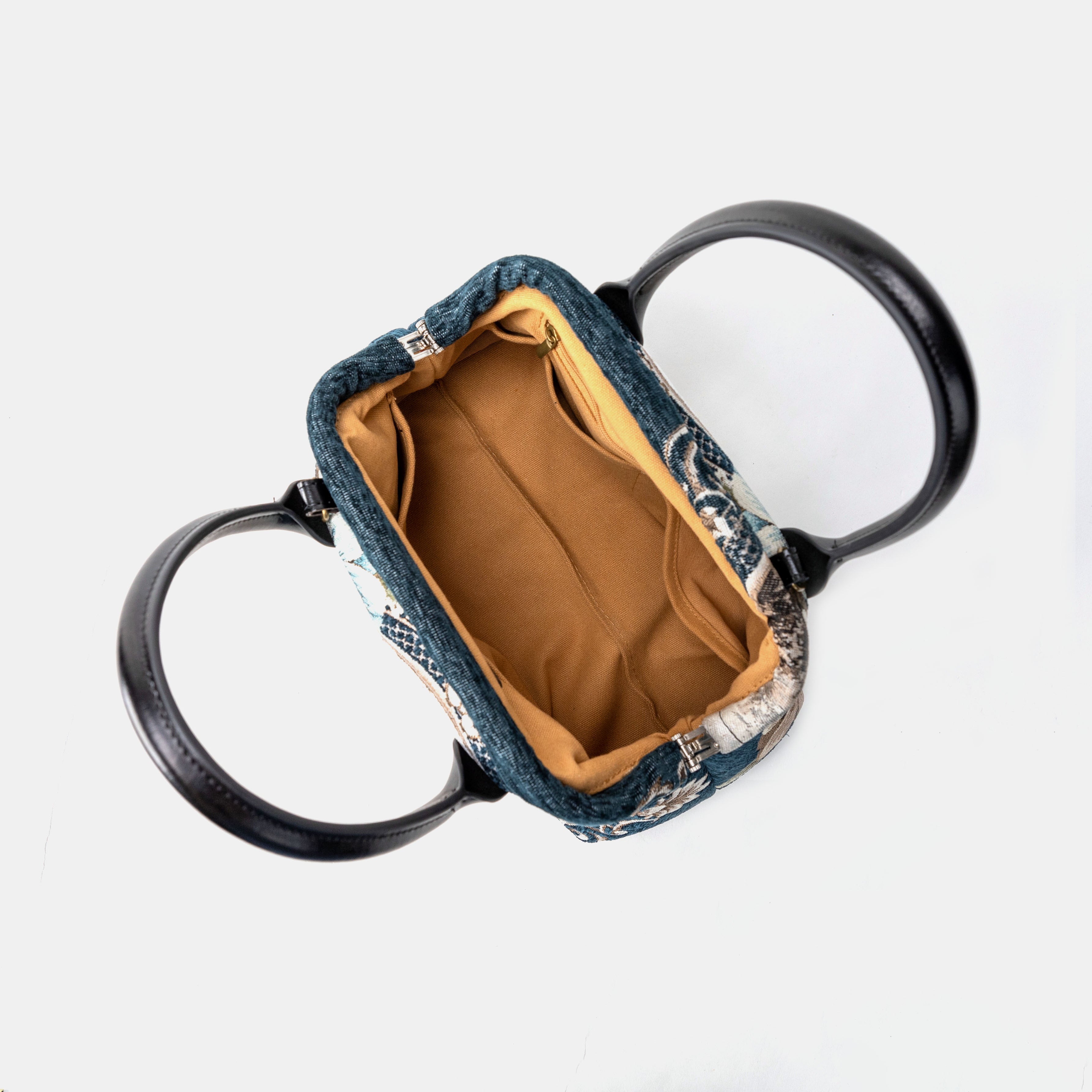 Chateau Cyprus Green Carpet Satchel Carpetbag of America inside