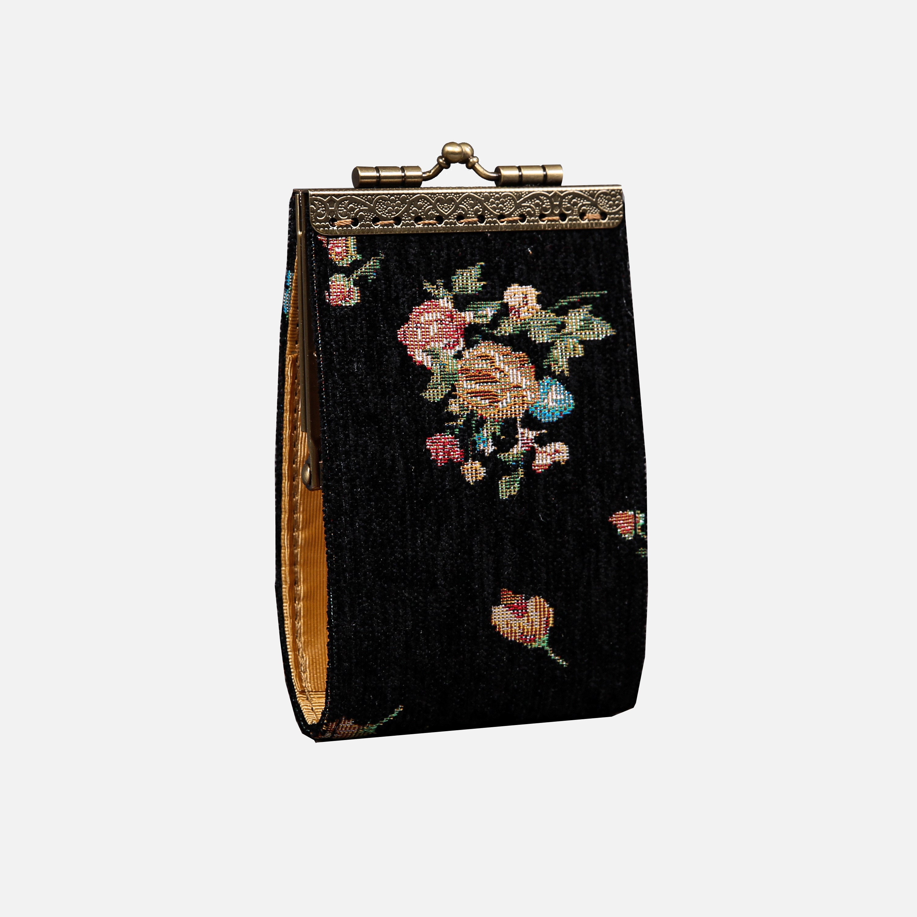 Bouquets Black Card Wallet MCW Handmade-2