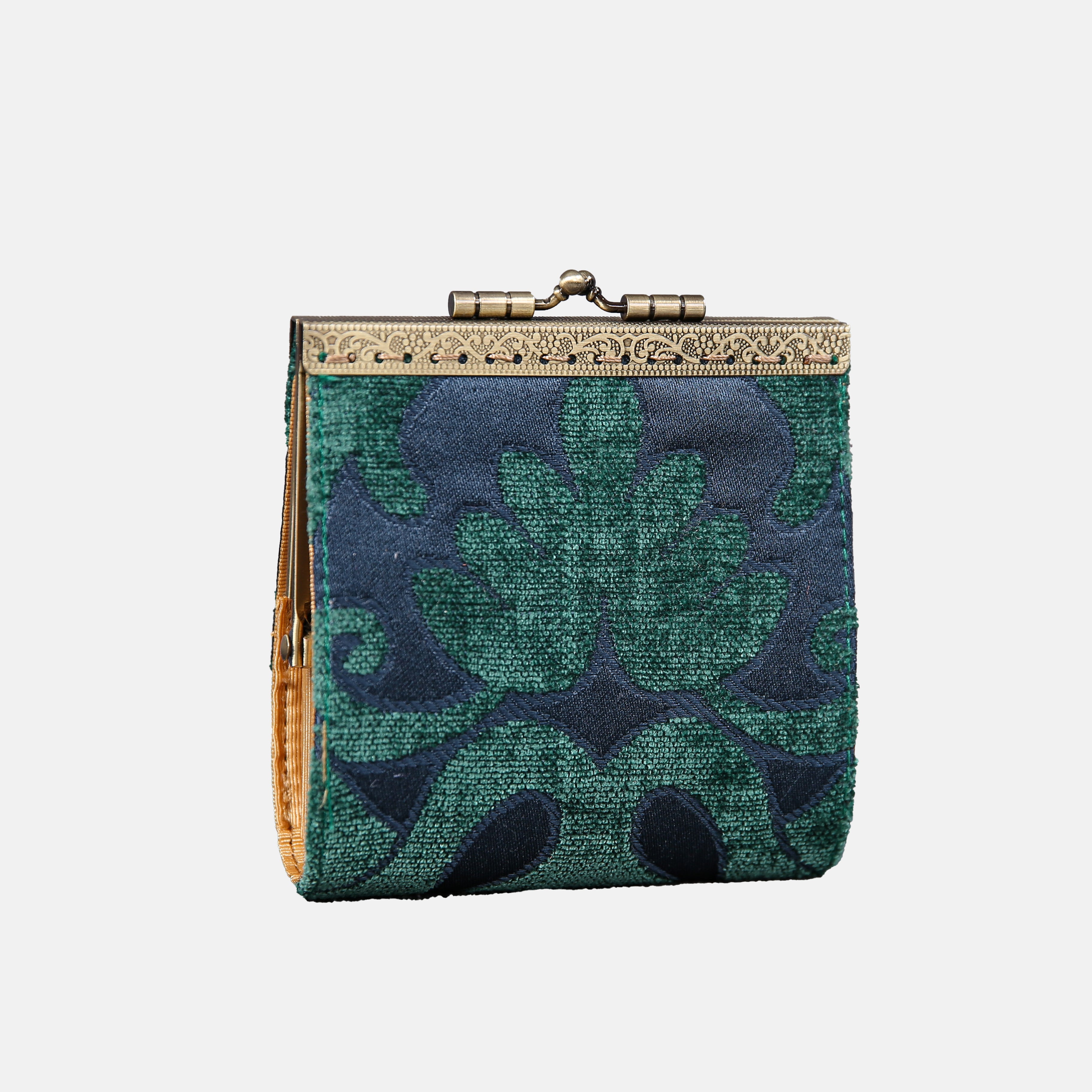 Queen Hunter Green Card Wallet  MCW Handmade-1