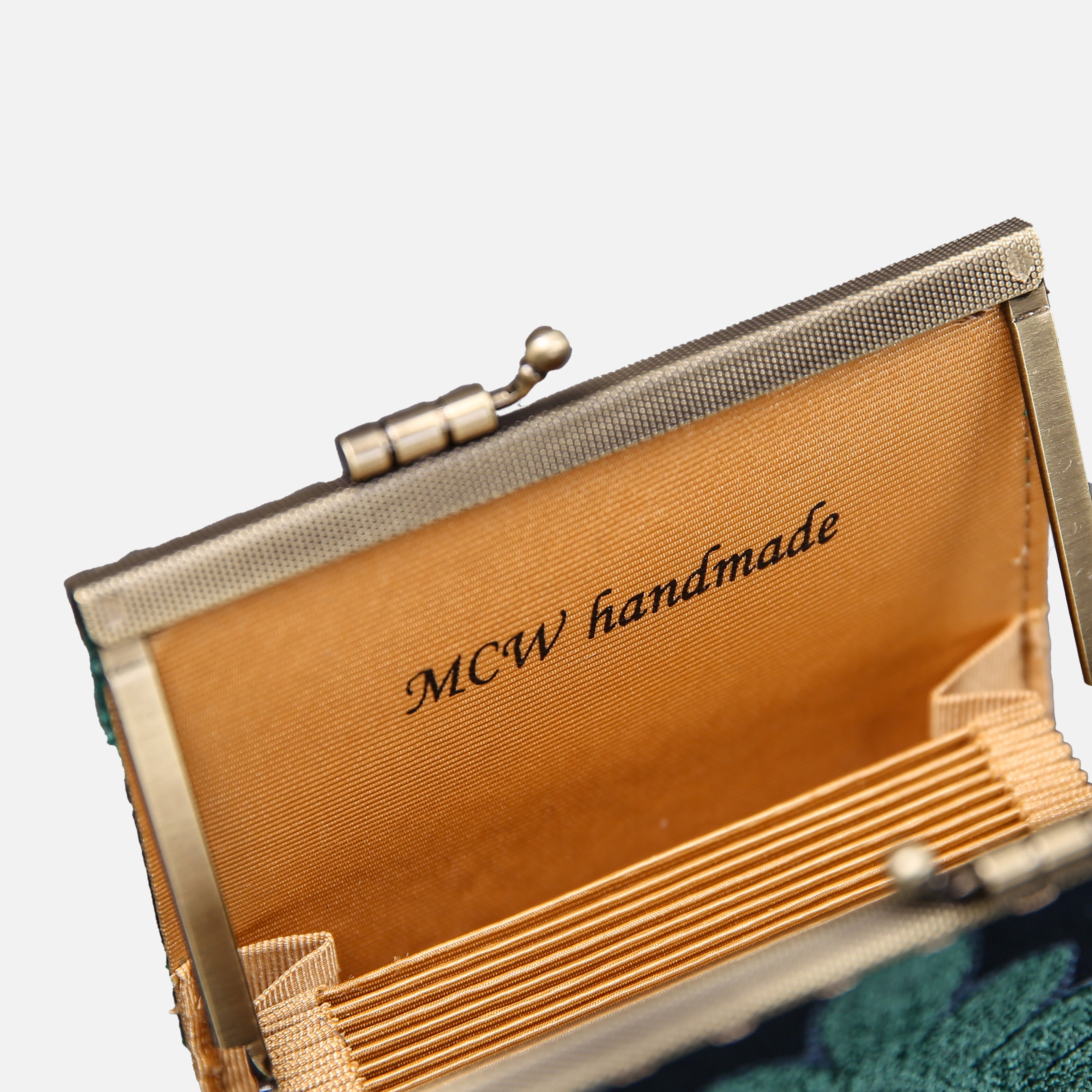 Queen Hunter Green Card Wallet MCW Handmade-7