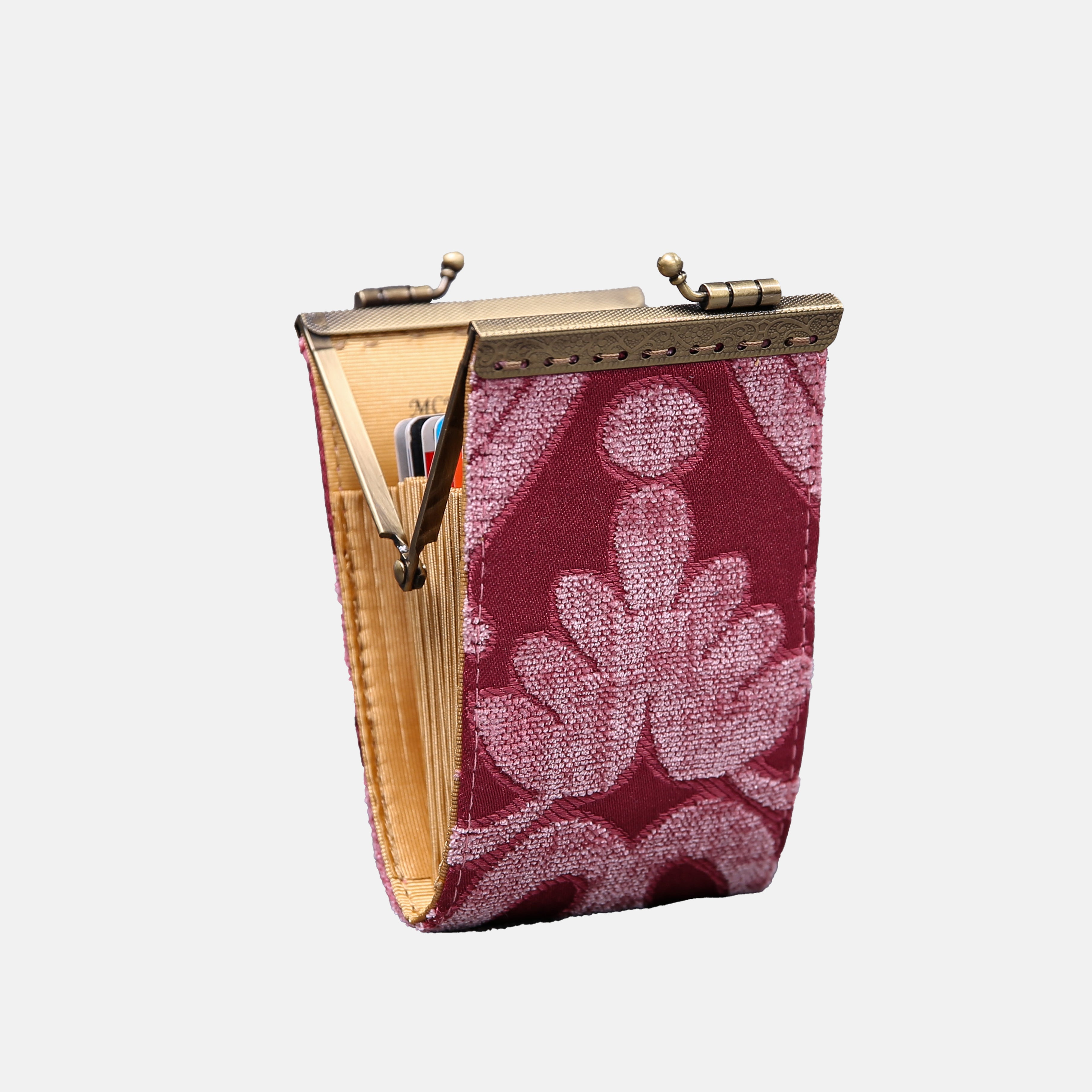 Queen Rose Pink Card Wallet MCW Handmade-4