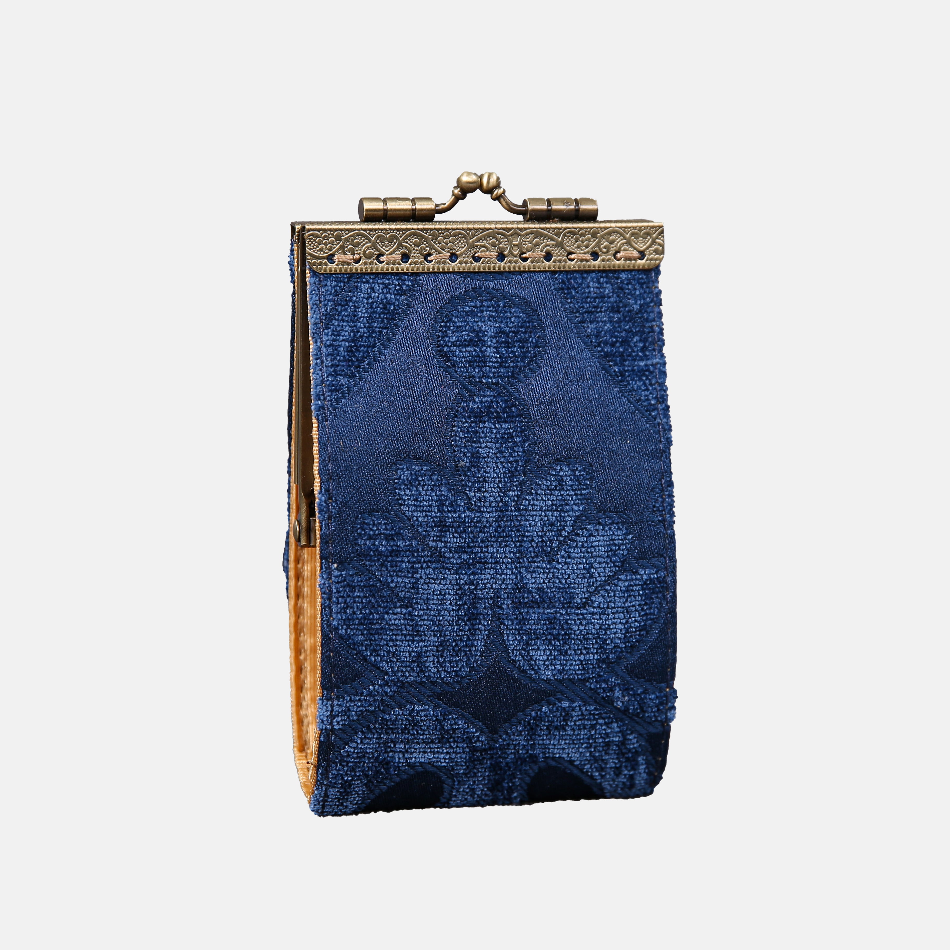 Queen Royal Blue Card Wallet MCW Handmade-3