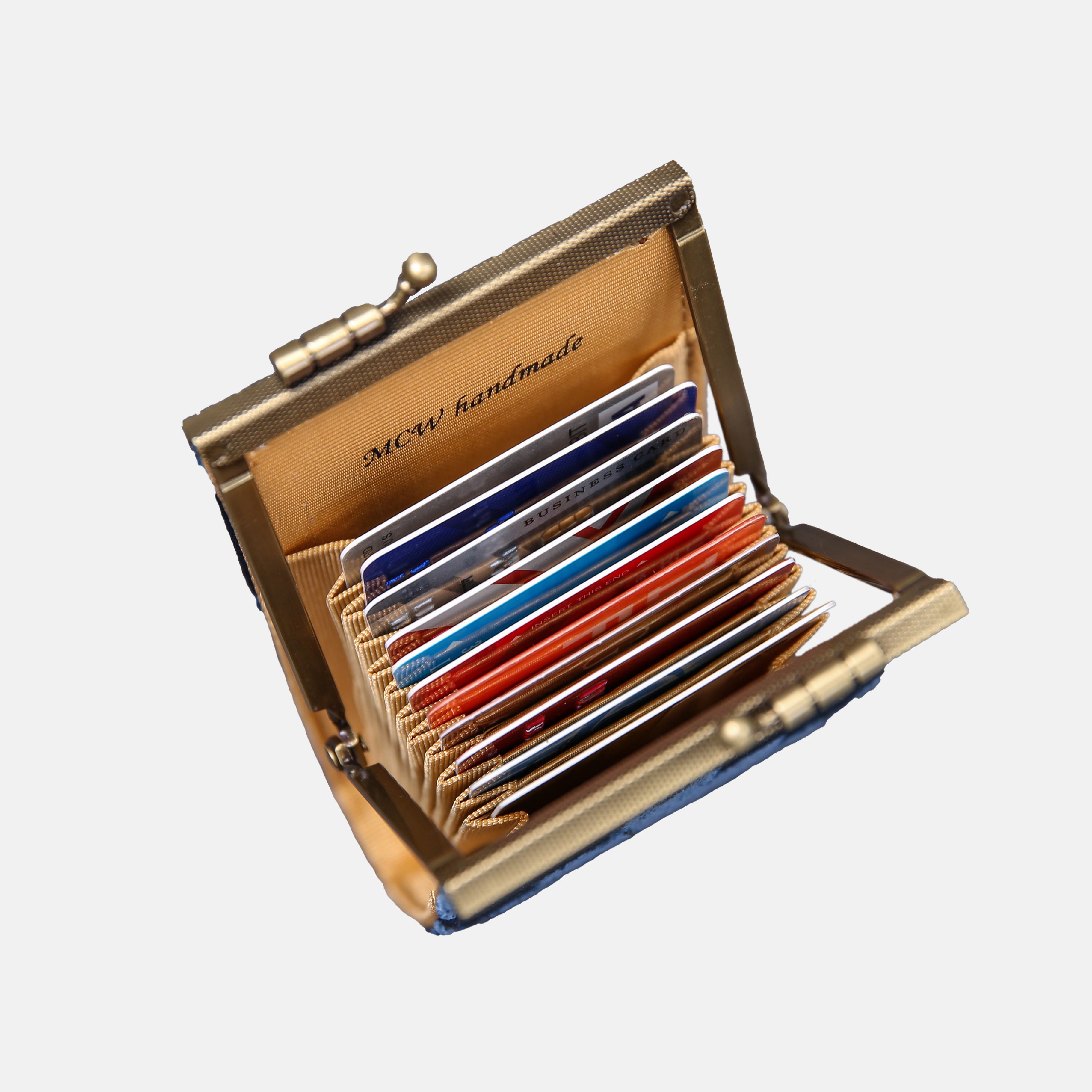 Queen Royal Blue Card Wallet MCW Handmade-9