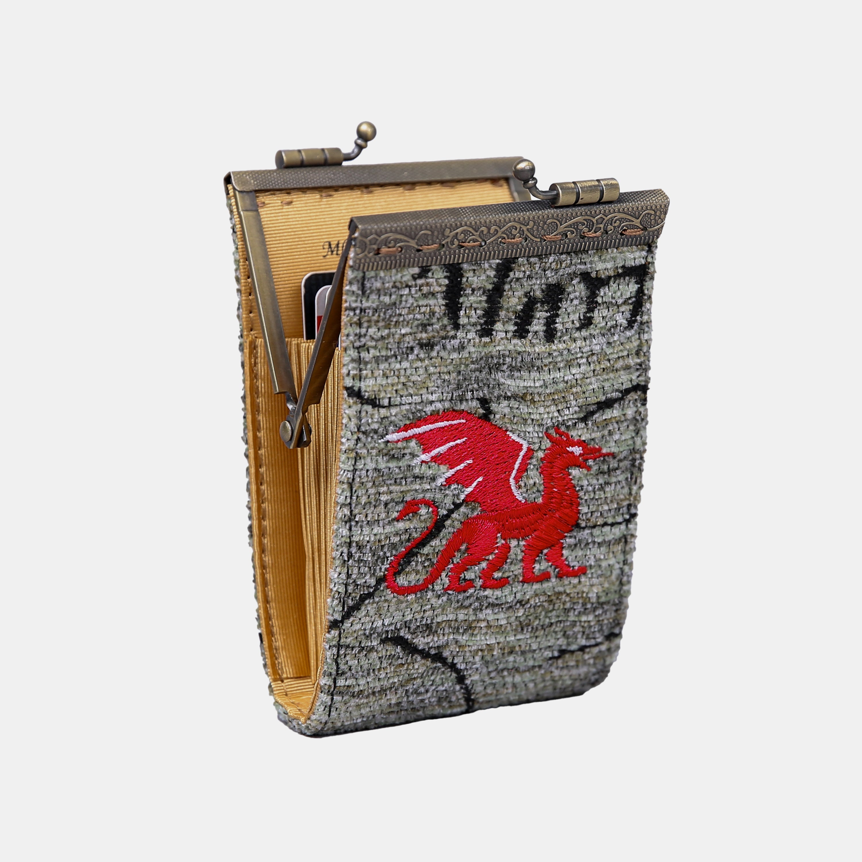 Here Be Dragons Card Wallet 11 slot open