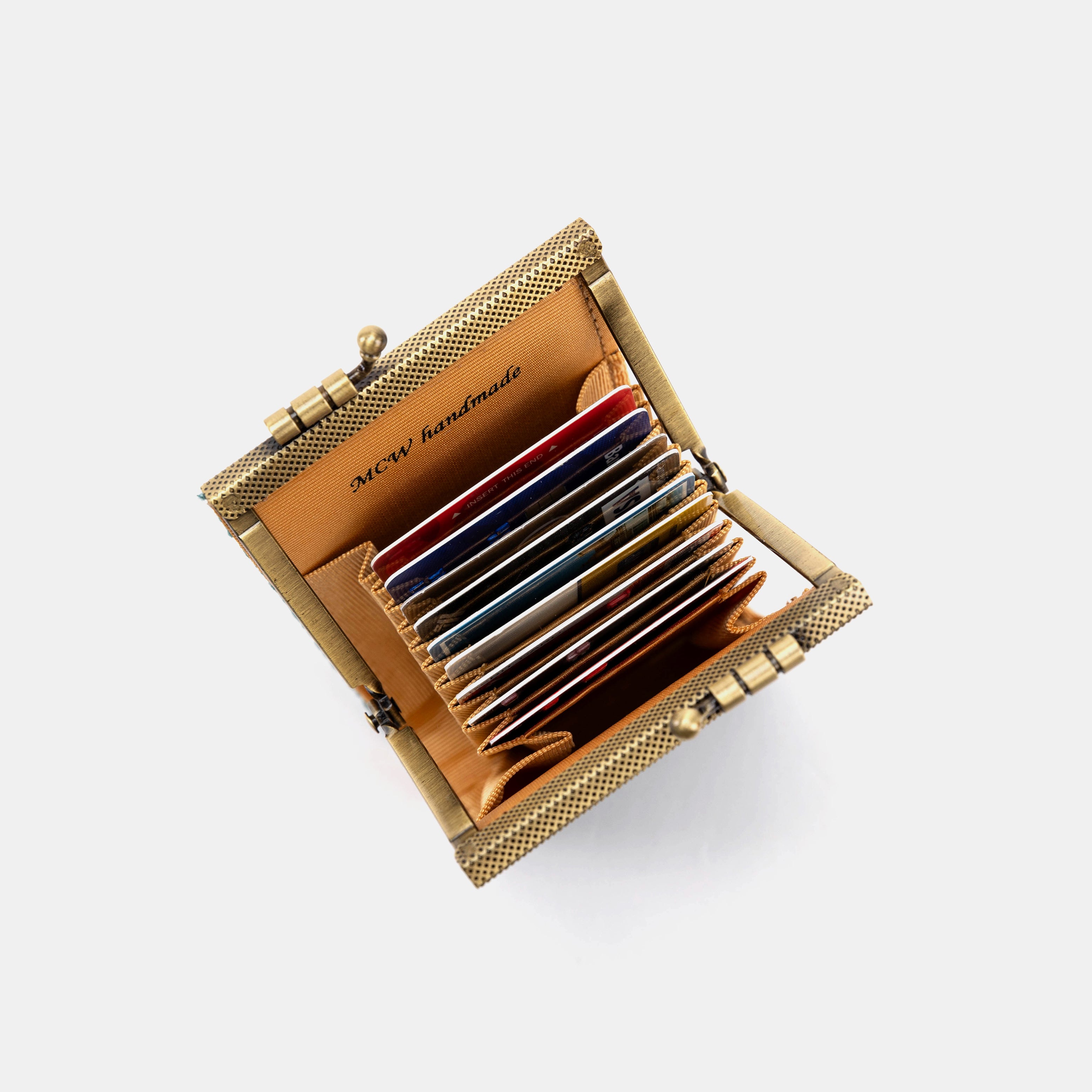 PDX Portland Airport Card Wallet Carpetbag of America IN USE