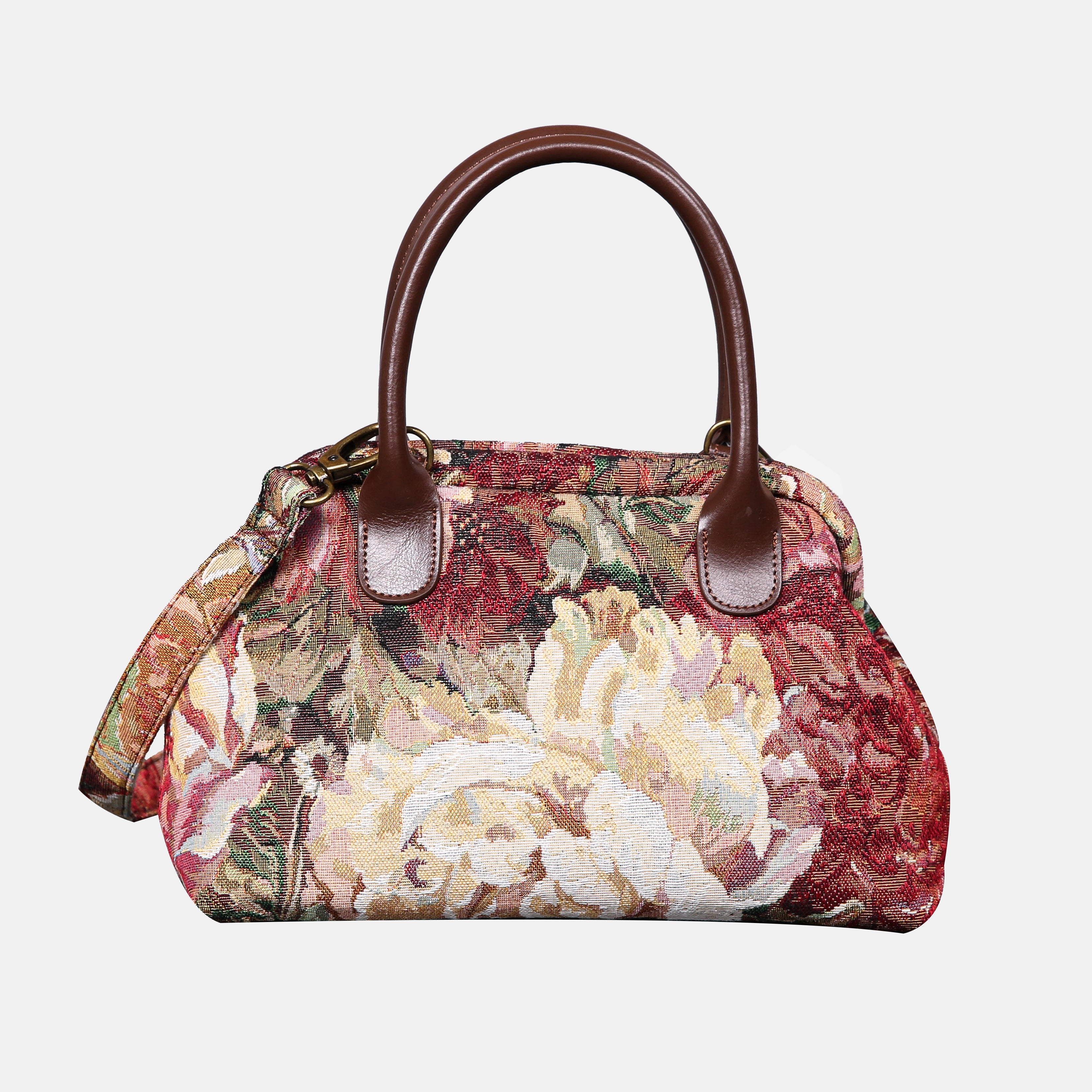 Rose Bush Carpet Satchel carpet bag MCW Handmade