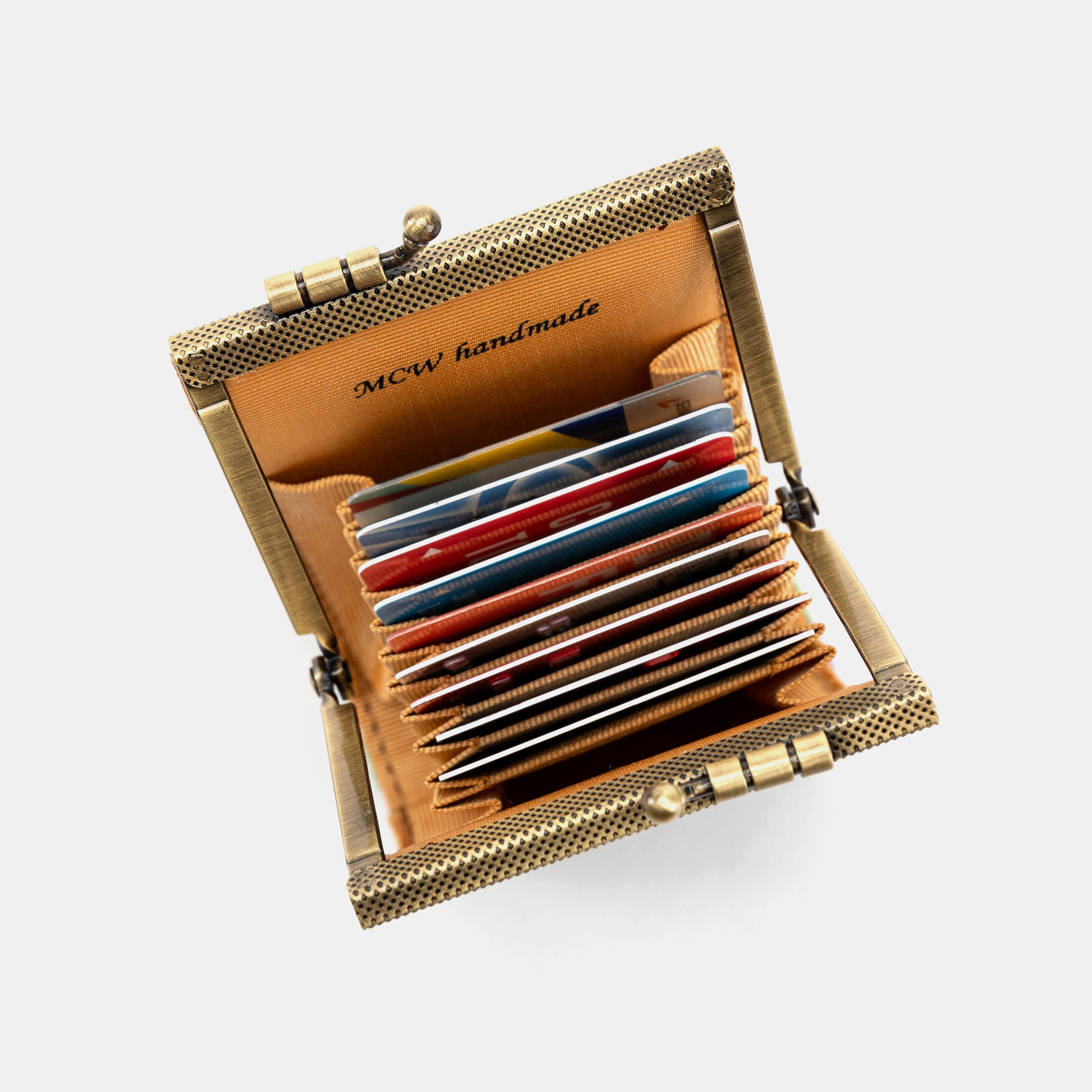 PDX Portland Airport Card Wallet Carpetbag of America IN USE