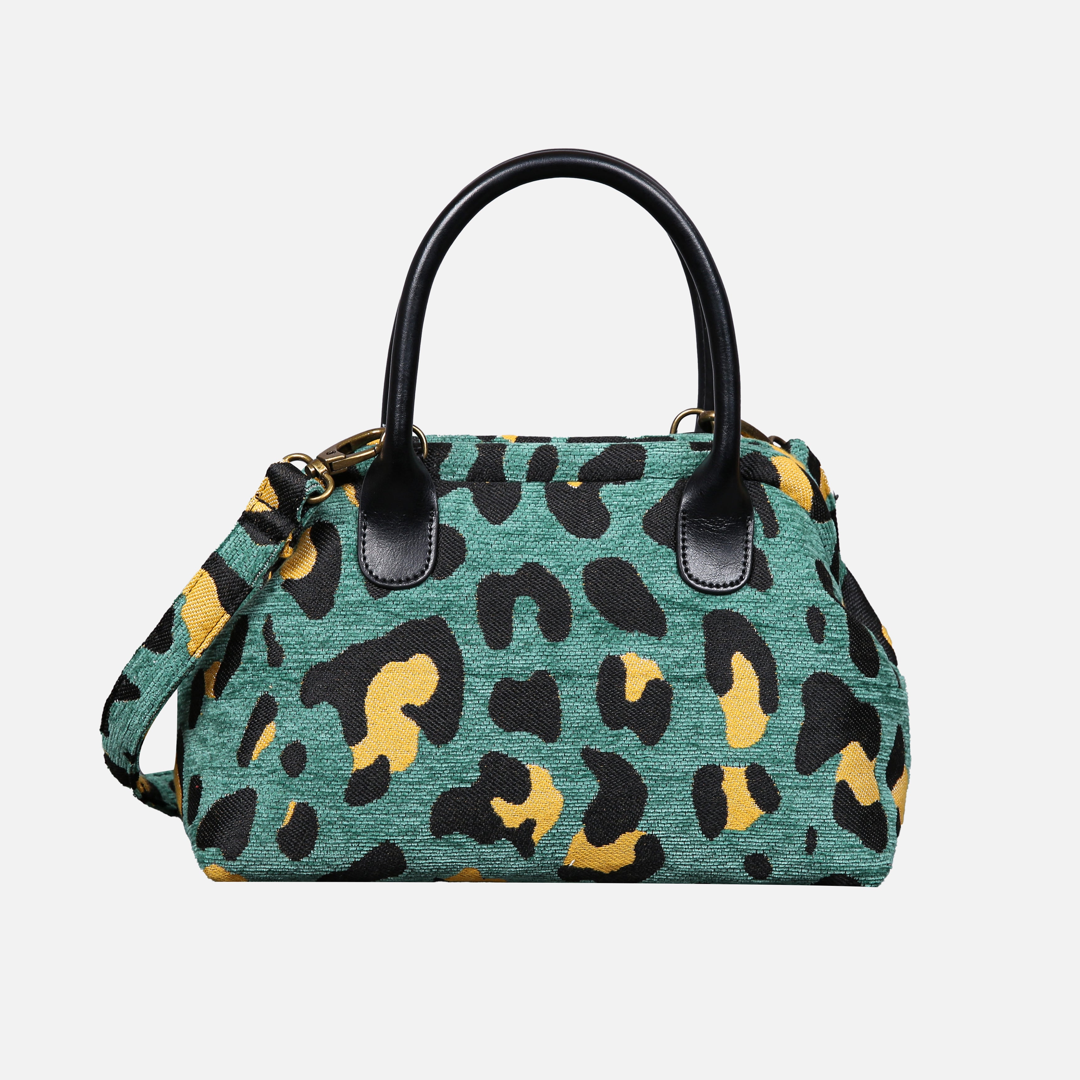 Leopard Green Carpet Satchel carpet bag MCW Handmade