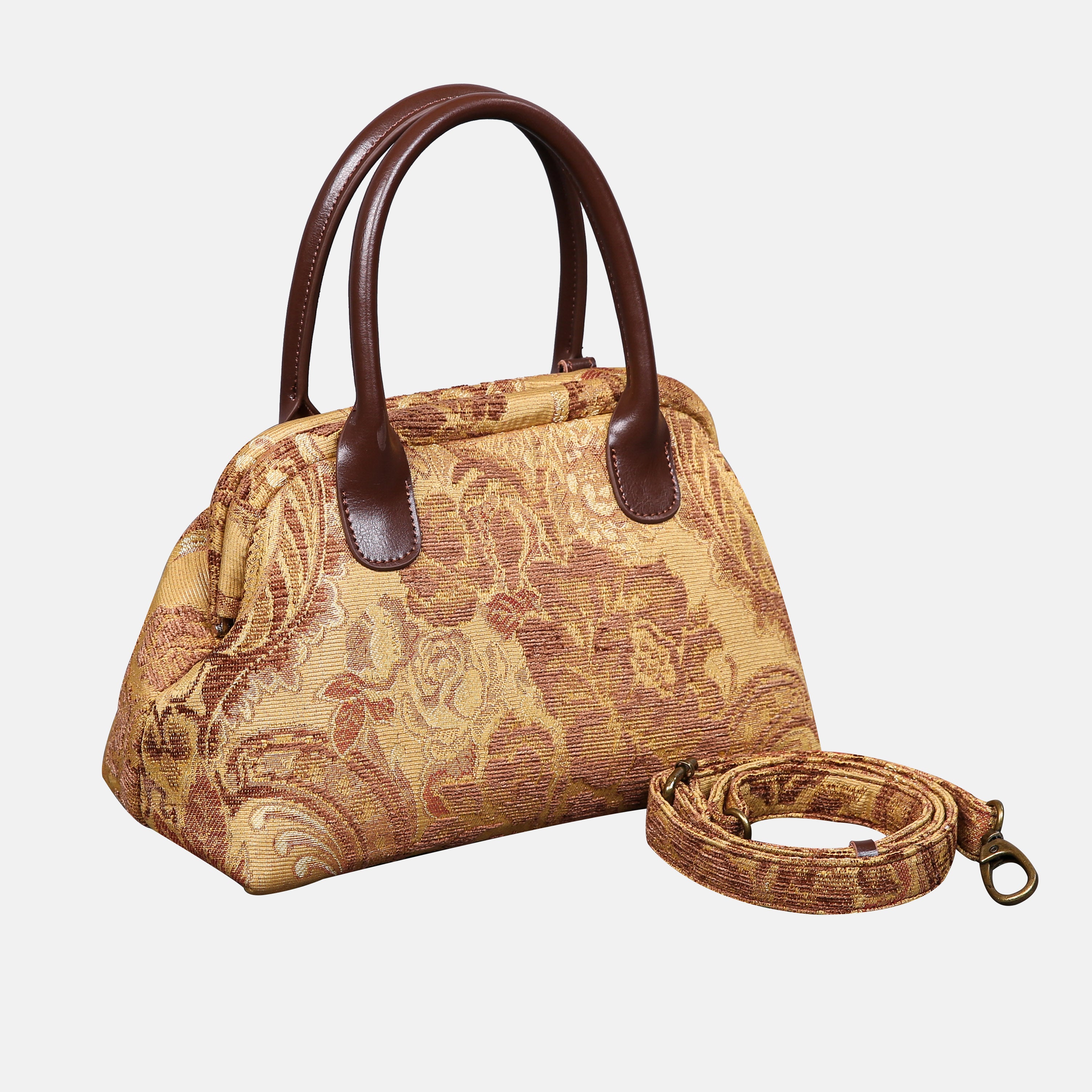 Floral Vintage Carpet Satchel carpet bag MCW Handmade-1