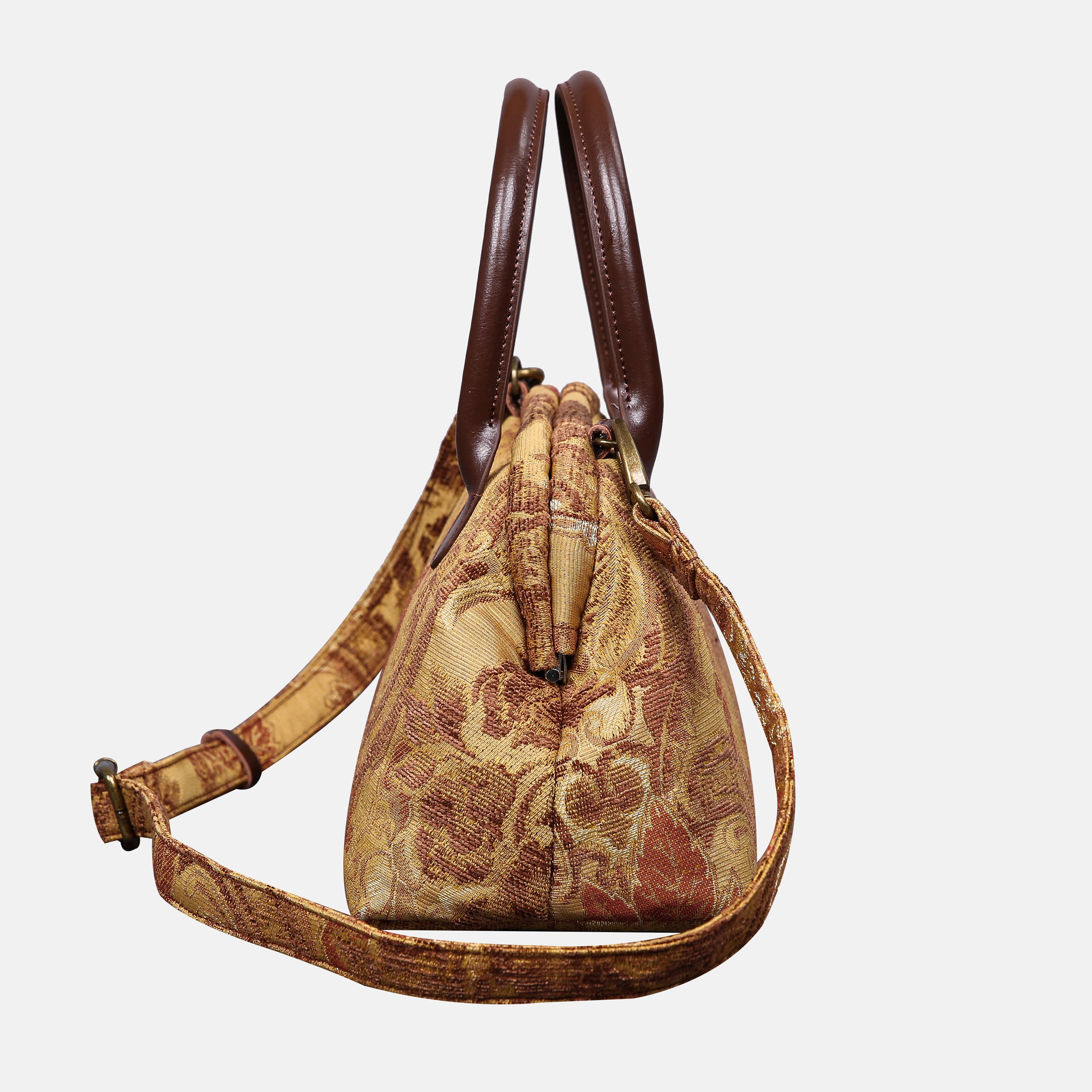 Floral Vintage Carpet Satchel carpet bag MCW Handmade-2