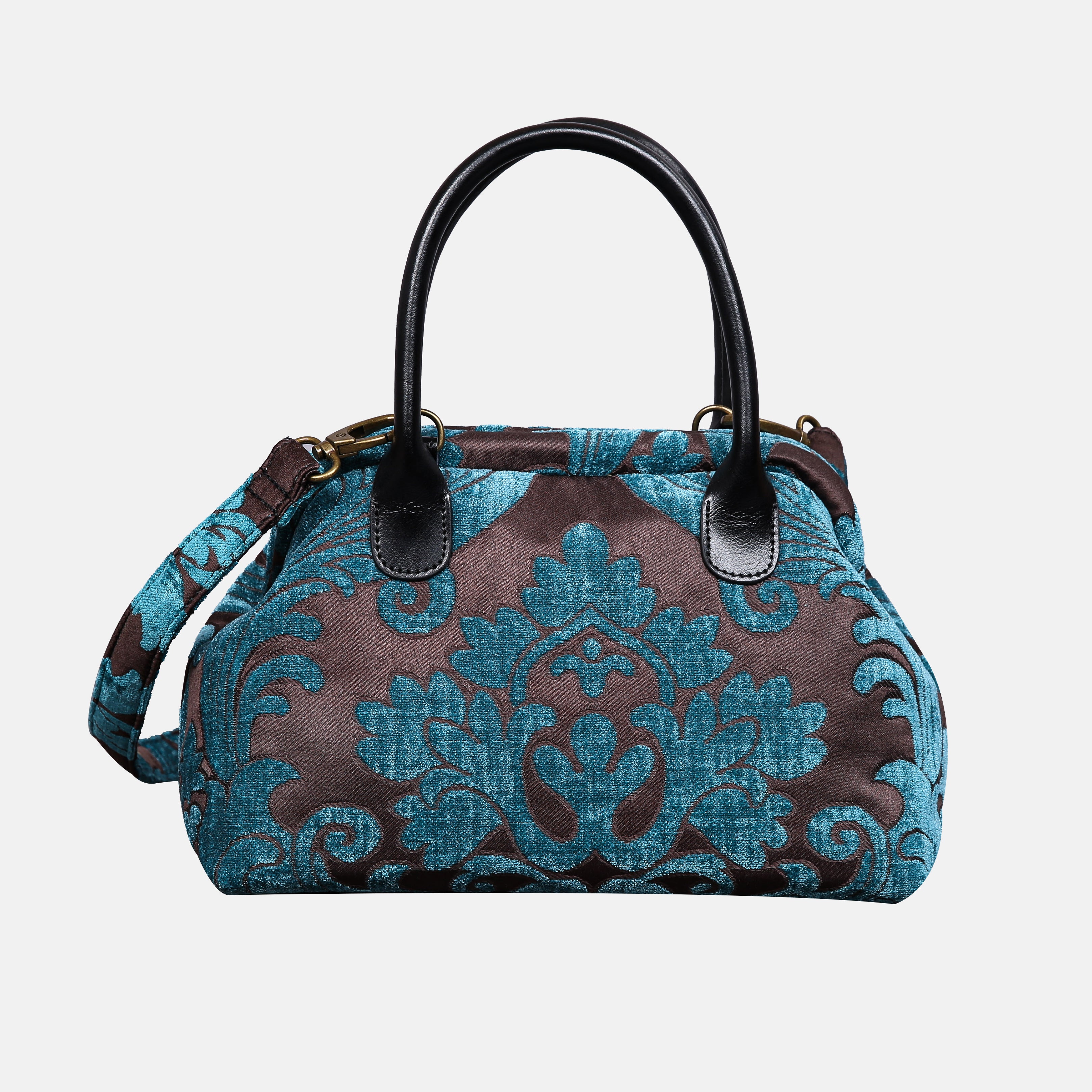 Queen Azure Blue Carpet Satchel carpet bag MCW Handmade